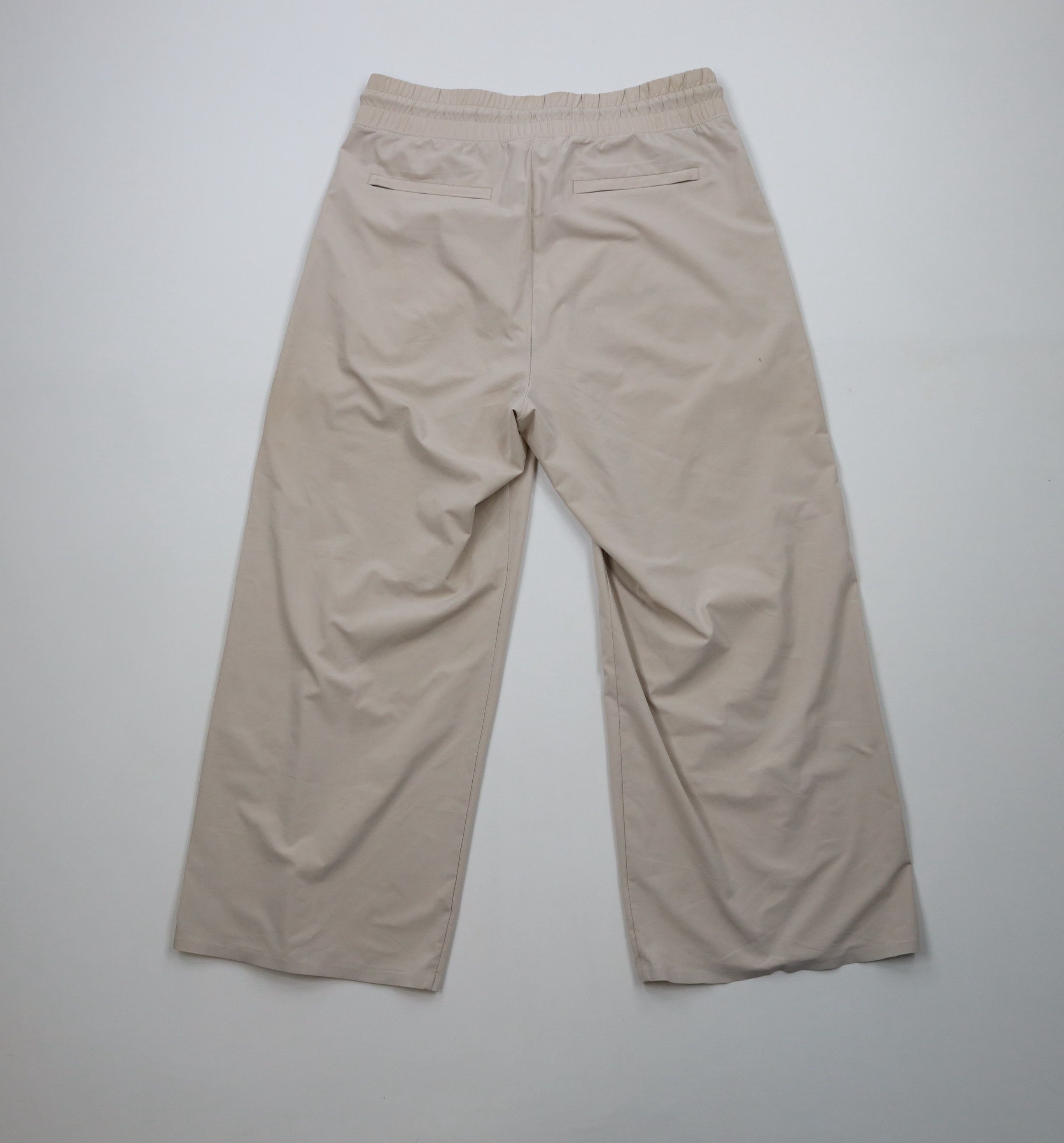 Athleta × Vintage Athleta Stretch Avenue Wide Leg Crop Pants Capris Beige Tan Size 32" / US 10 / IT 46 - 8 Thumbnail