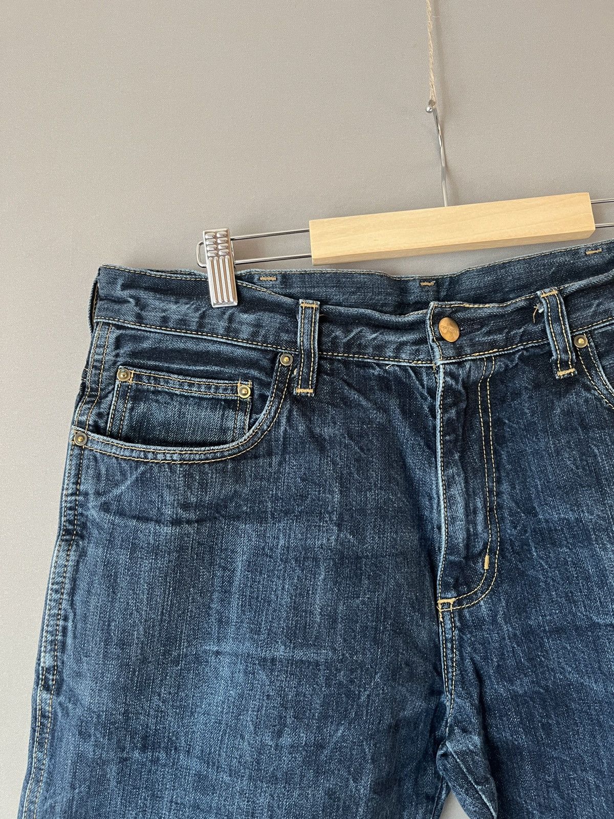 Carhartt Carhartt Western Bermuda Denim Shorts Size US 33 - 3 Thumbnail