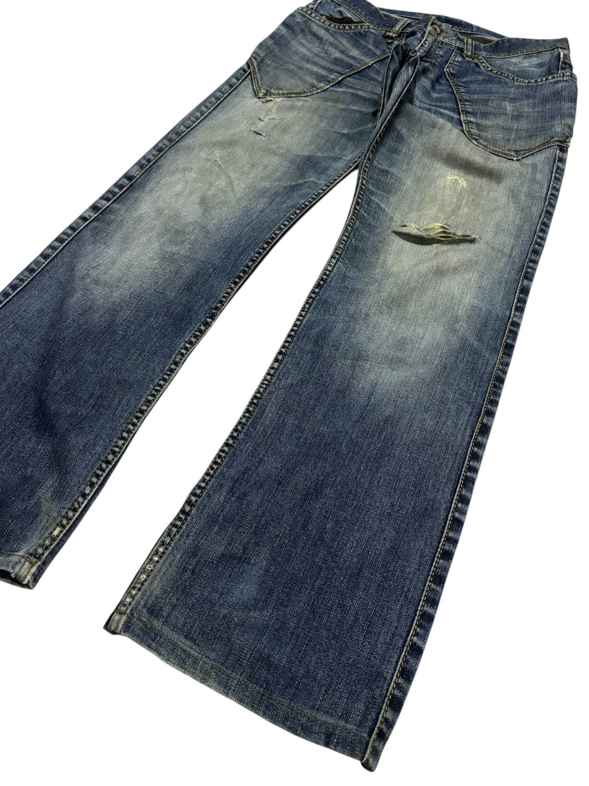 Japanese Brand Vtg Nicole Hideaways Japan Distressed Jeans Size US 31 - 3 Thumbnail