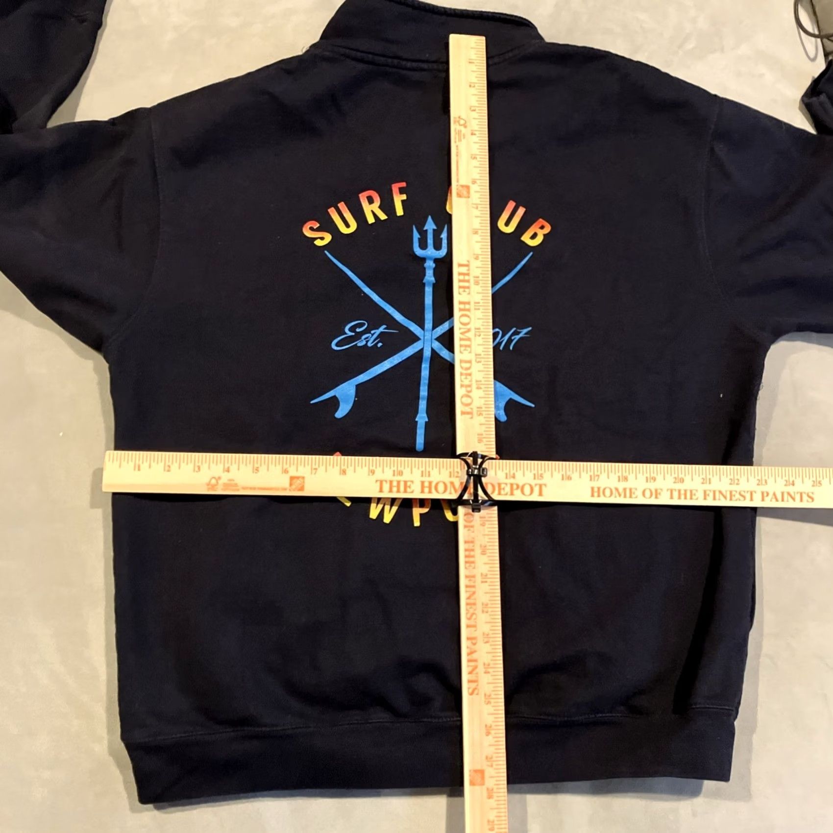 Vintage VINTAGE NEWPORT SURF CLUB Quarter Zip Sweatshirt Blue XL Men's Size US XL / EU 56 / 4 - 6 Thumbnail
