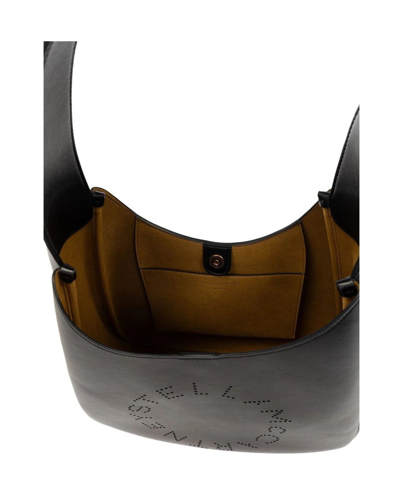 Stella McCartney o1s22i1n1024 Size: OS / Logo Branding Tote Bag in Black Size ONE SIZE - 4 Thumbnail