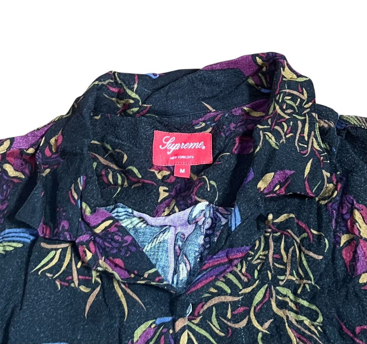 Supreme Supreme AW16 birds of paradise flowy rayon button up shirt Size US M / EU 48-50 / 2 - 7 Thumbnail