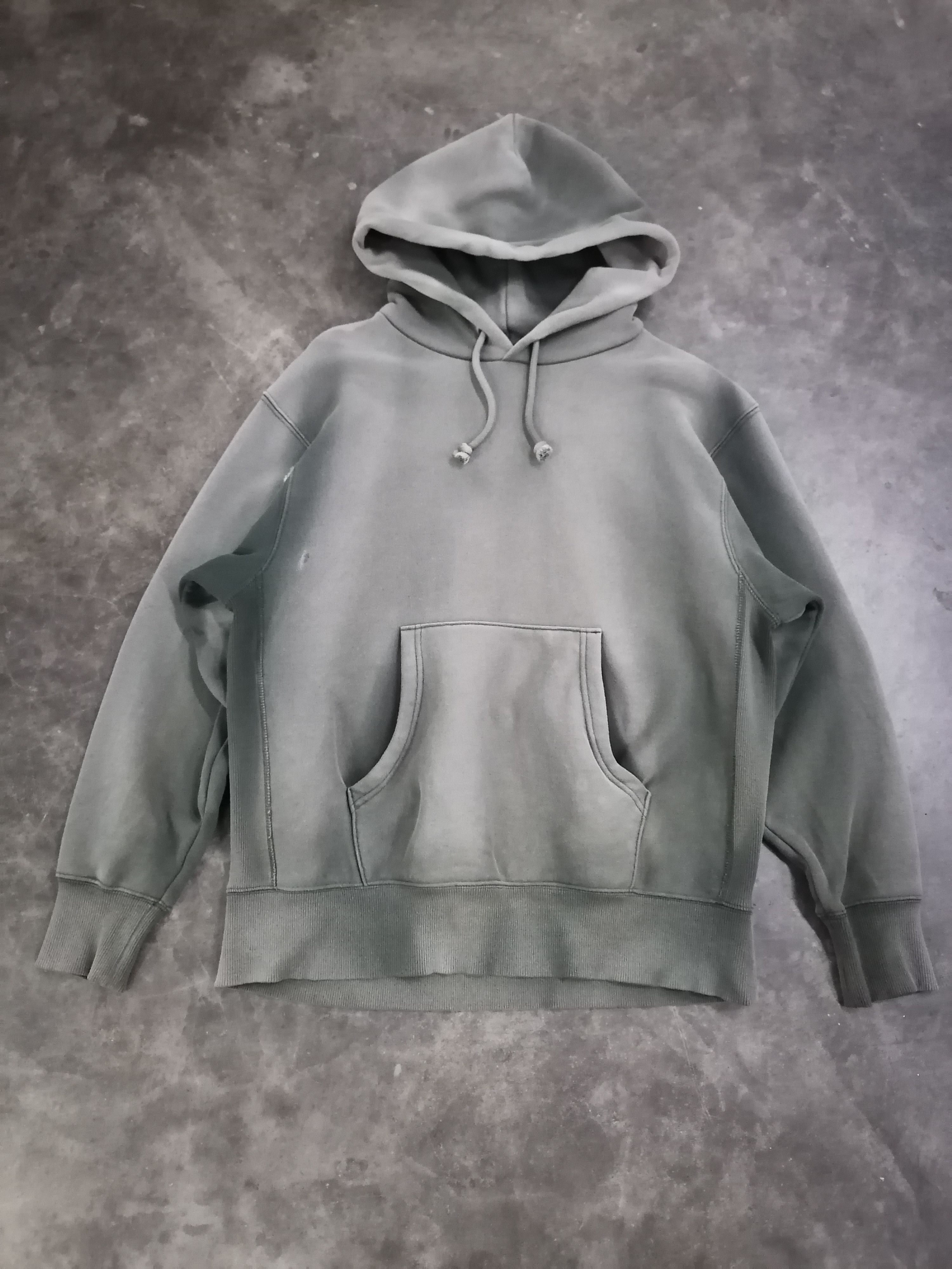 Japanese Brand Trashed Faded GU Reverse Weave Hoodies Size US L / EU 52-54 / 3 - 1 Thumbnail
