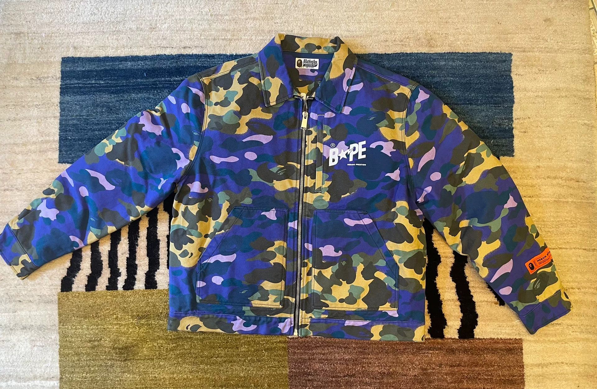 Bape Bape x Heron Preston Detroit Cotton Jacket Size US XL / EU 56 / 4 - 1 Thumbnail