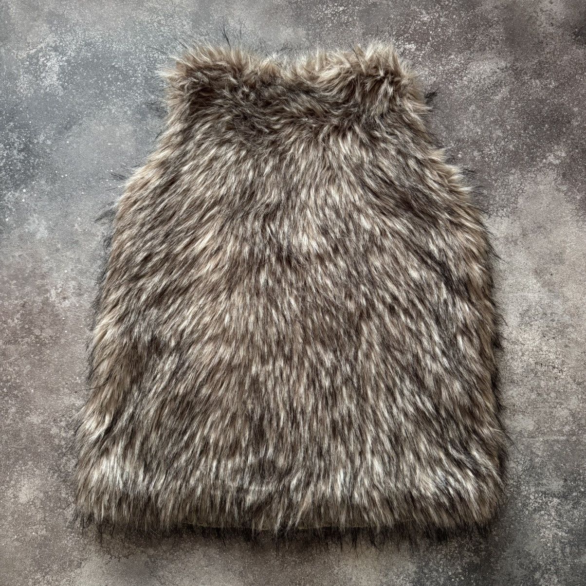 Hysteric Glamour × Vintage Avant Garde Y2K Vintage Faux Fur Vest Size L / US 10 / IT 46 - 10 Thumbnail
