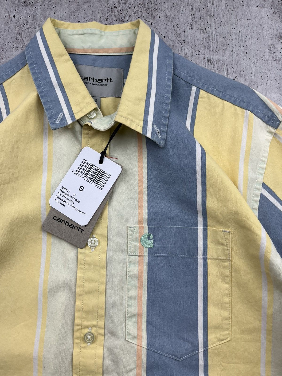 Carhartt Carhartt Gilman Shirt Garment Dyed Spearmint Size S Size US M / EU 48-50 / 2 - 3 Thumbnail