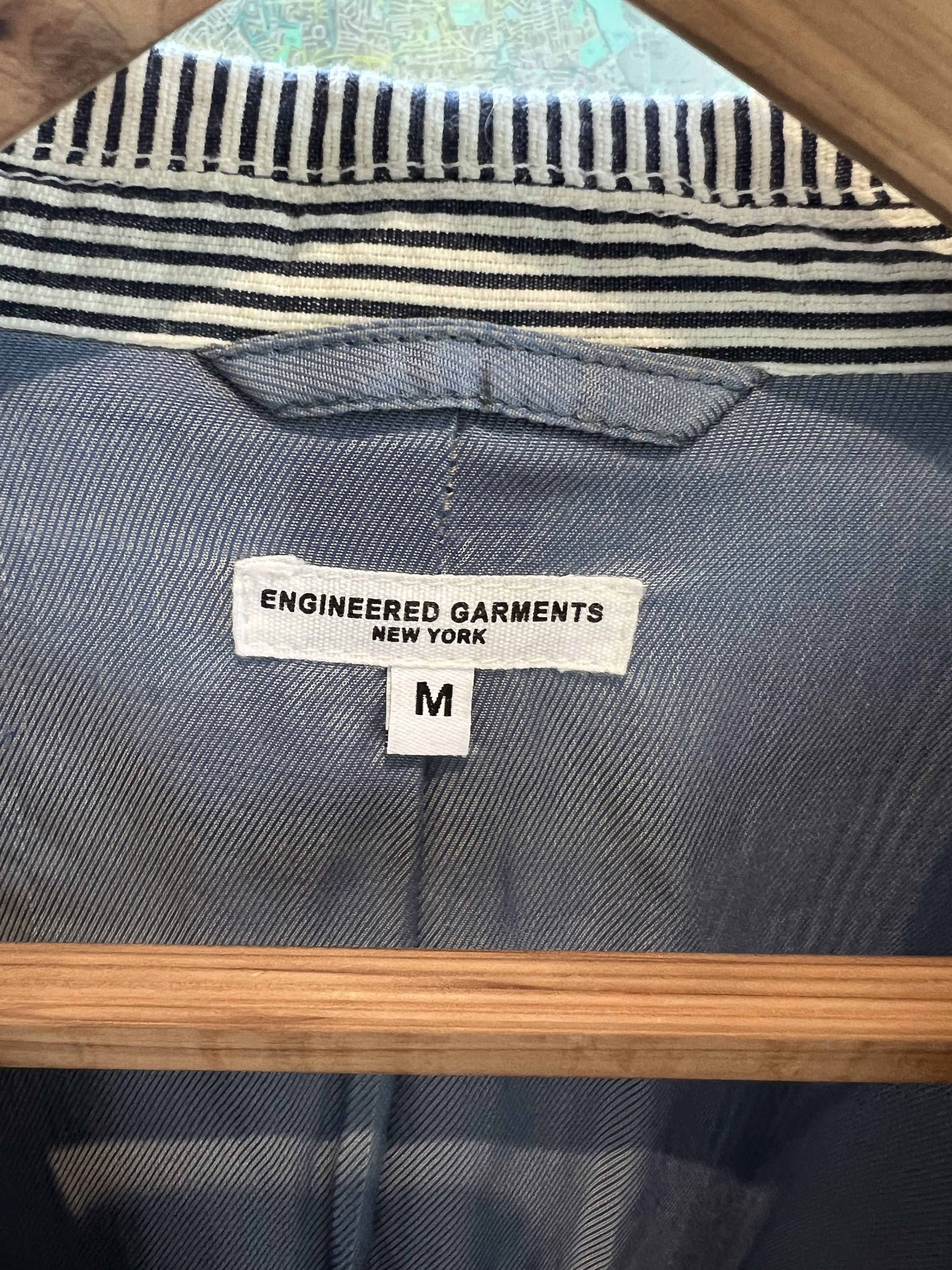 Engineered Garments EUC Engineered Garments Seersucker Andover Jacket Size M Size 40R - 8 Thumbnail