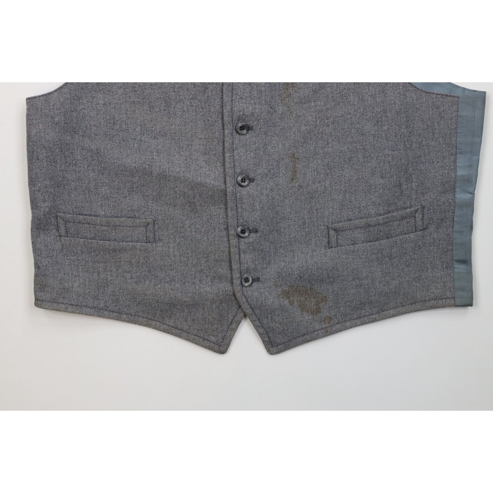 Vintage Vintage 60s Rockabilly Distressed Wool 3 Piece Suit Wedding Size 44R - 14 Thumbnail