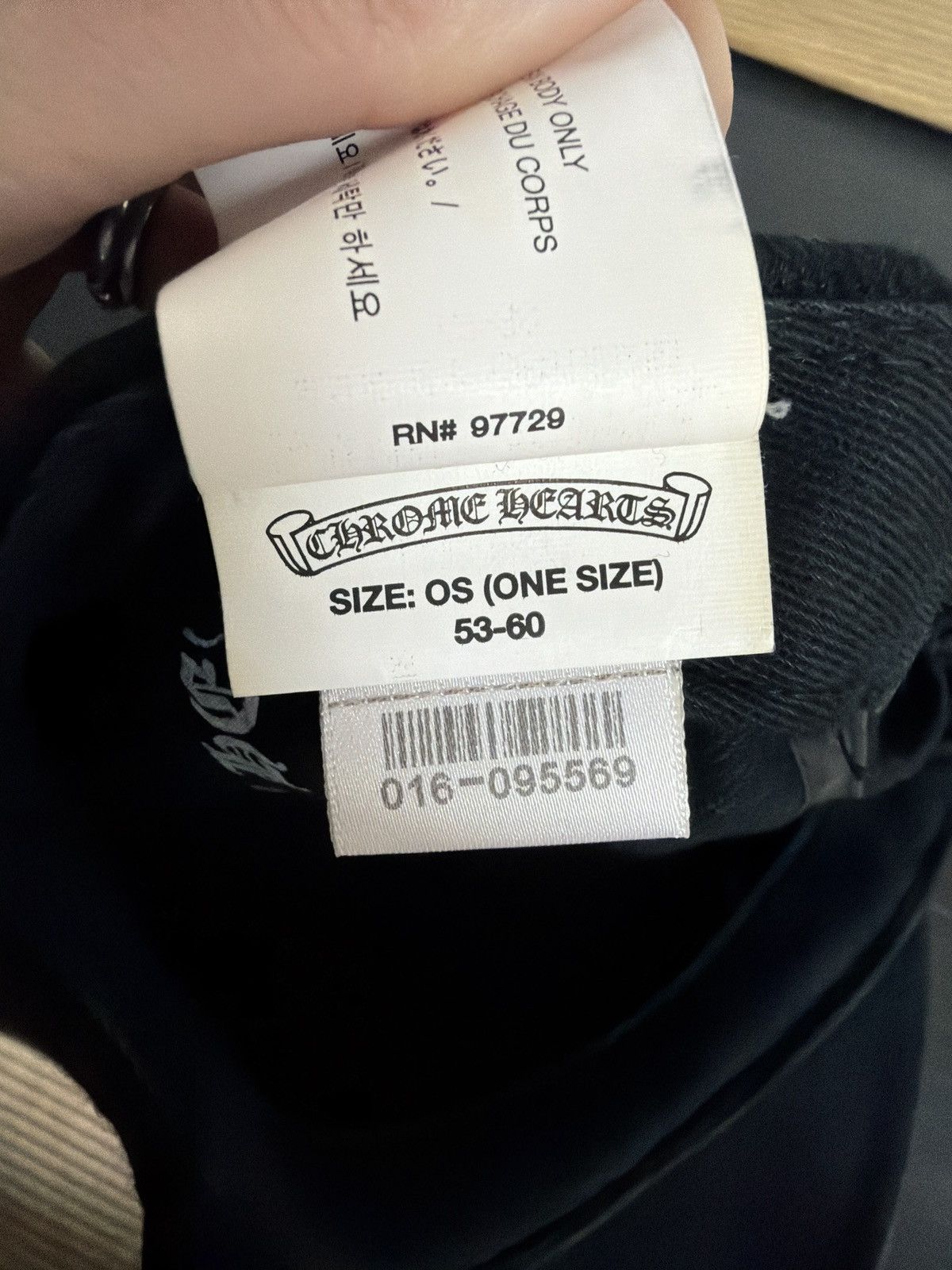Chrome Hearts Chrome Hearts Embroidered RS3 Logo Baseball Hat Black Size ONE SIZE - 6 Thumbnail