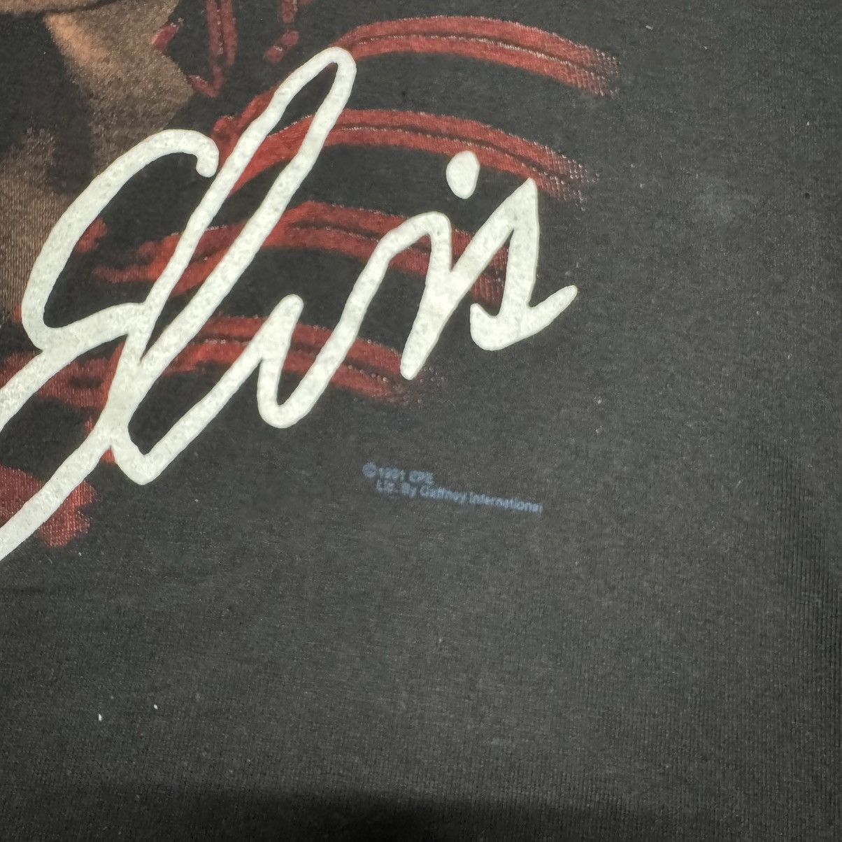 Band Tees Vintage 1991 Elvis Presley Portrait Shirt Single Stitch Size US XL / EU 56 / 4 - 9 Thumbnail