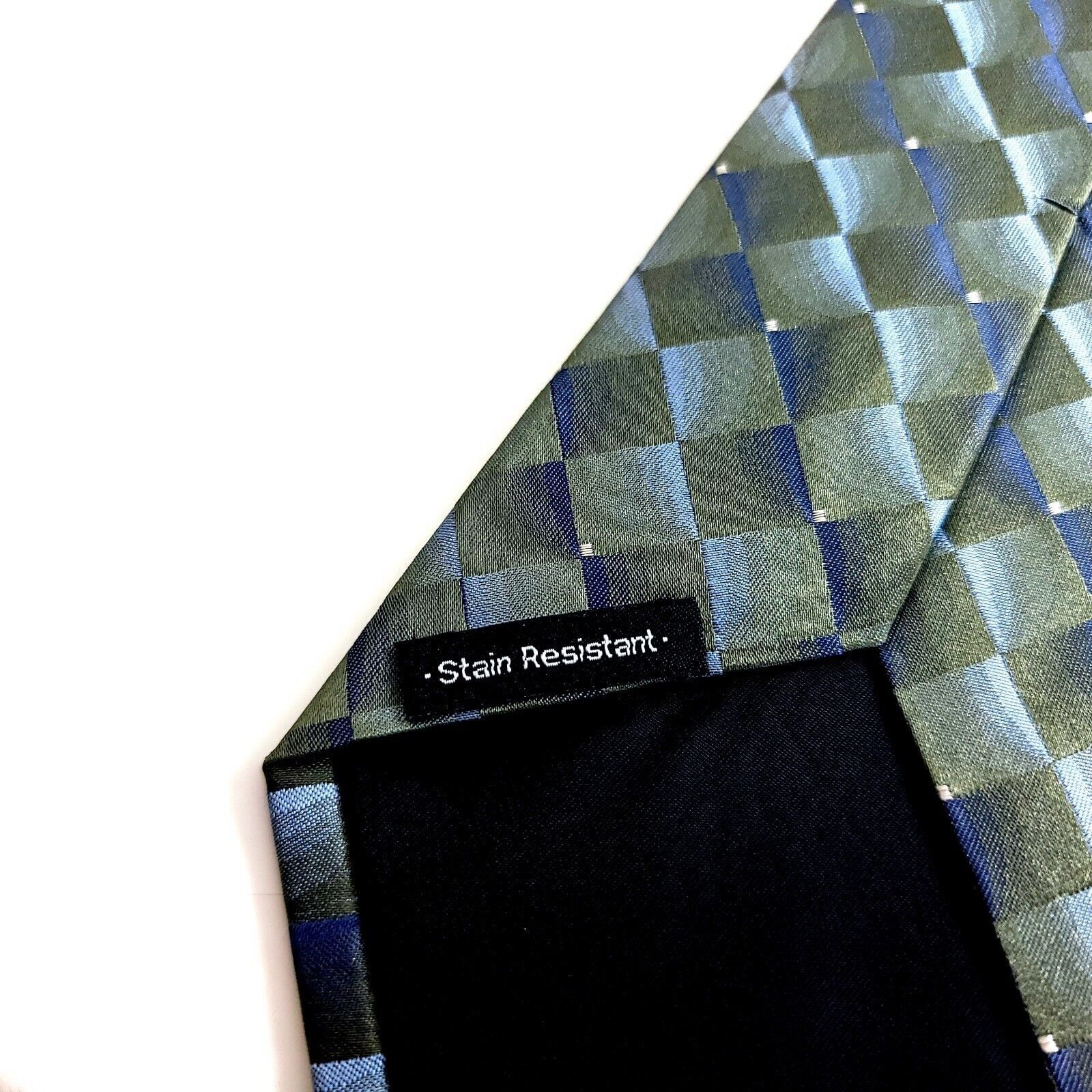 Croft & Barrow Croft & Barrow Woven Green Blue Checker Pattern Stain Resist Size ONE SIZE - 4 Thumbnail