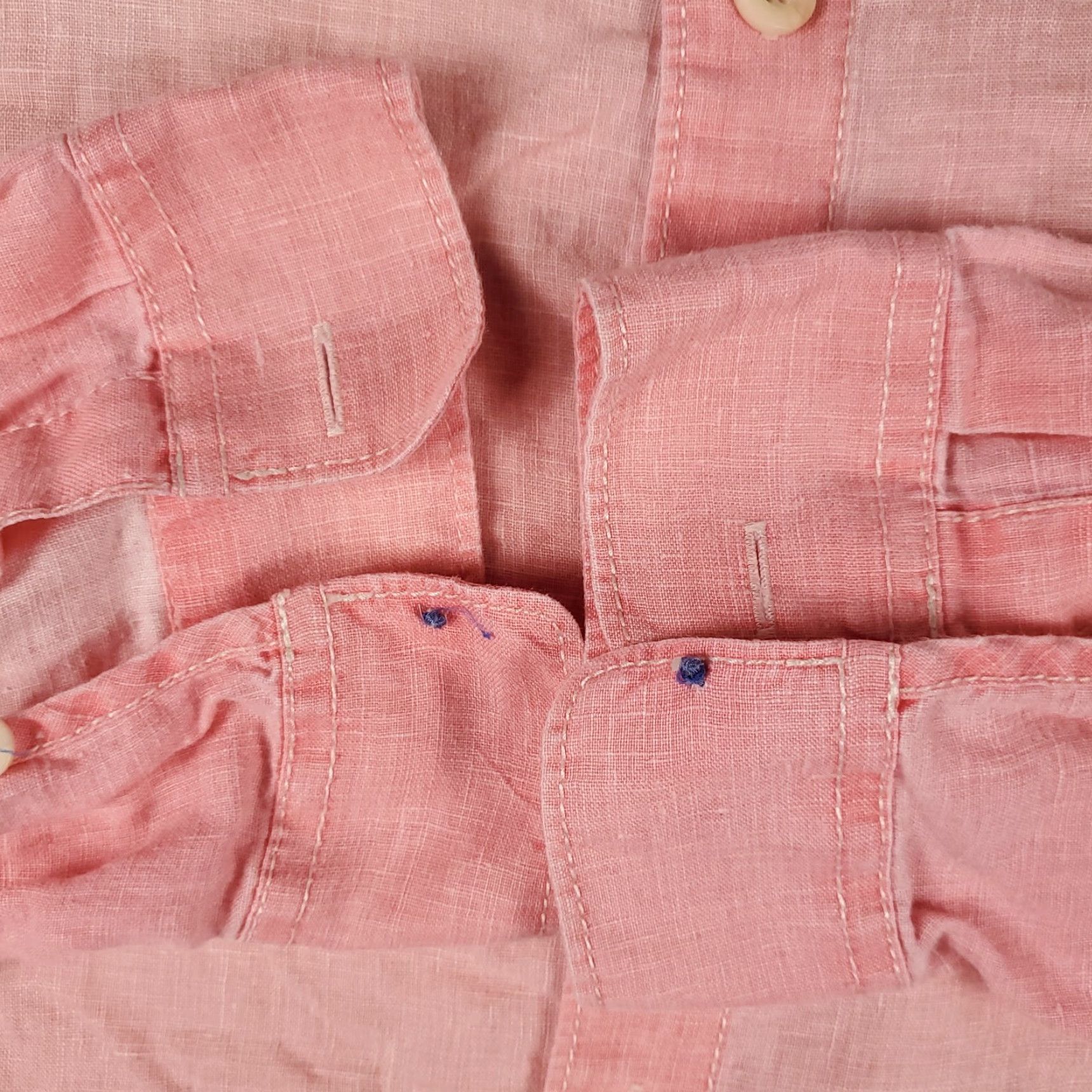 Tommy Bahama Tommy Bahama Shirt Mens 2XT Pink Linen Button-Up Long Sleeve Casual Size US XXL / EU 58 / 5 - 3 Thumbnail