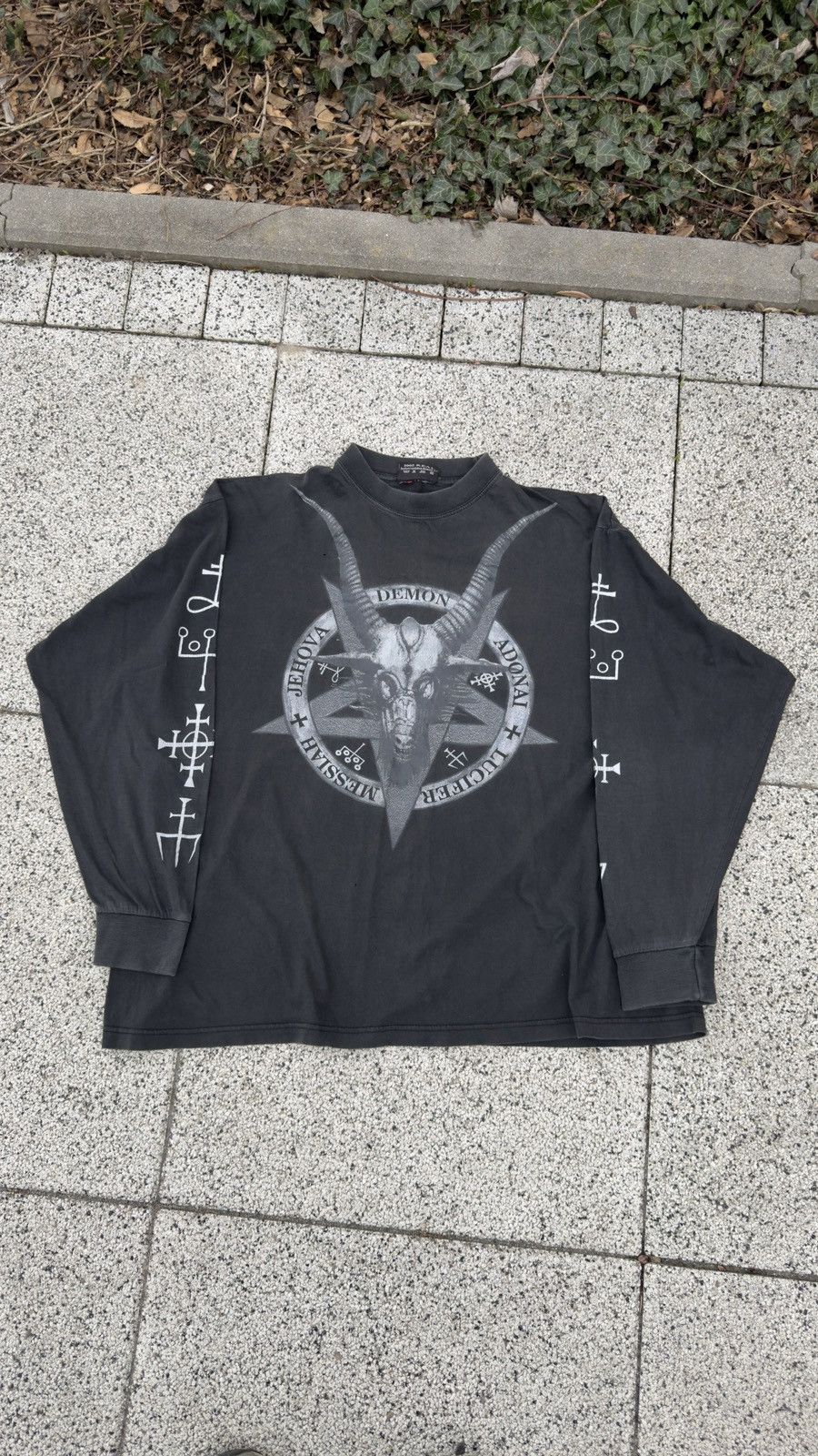 Vintage Demon Adonai Lucifer Messiah Jehova Black Metal Vintage 90s Size US XL / EU 56 / 4 - 1 Thumbnail