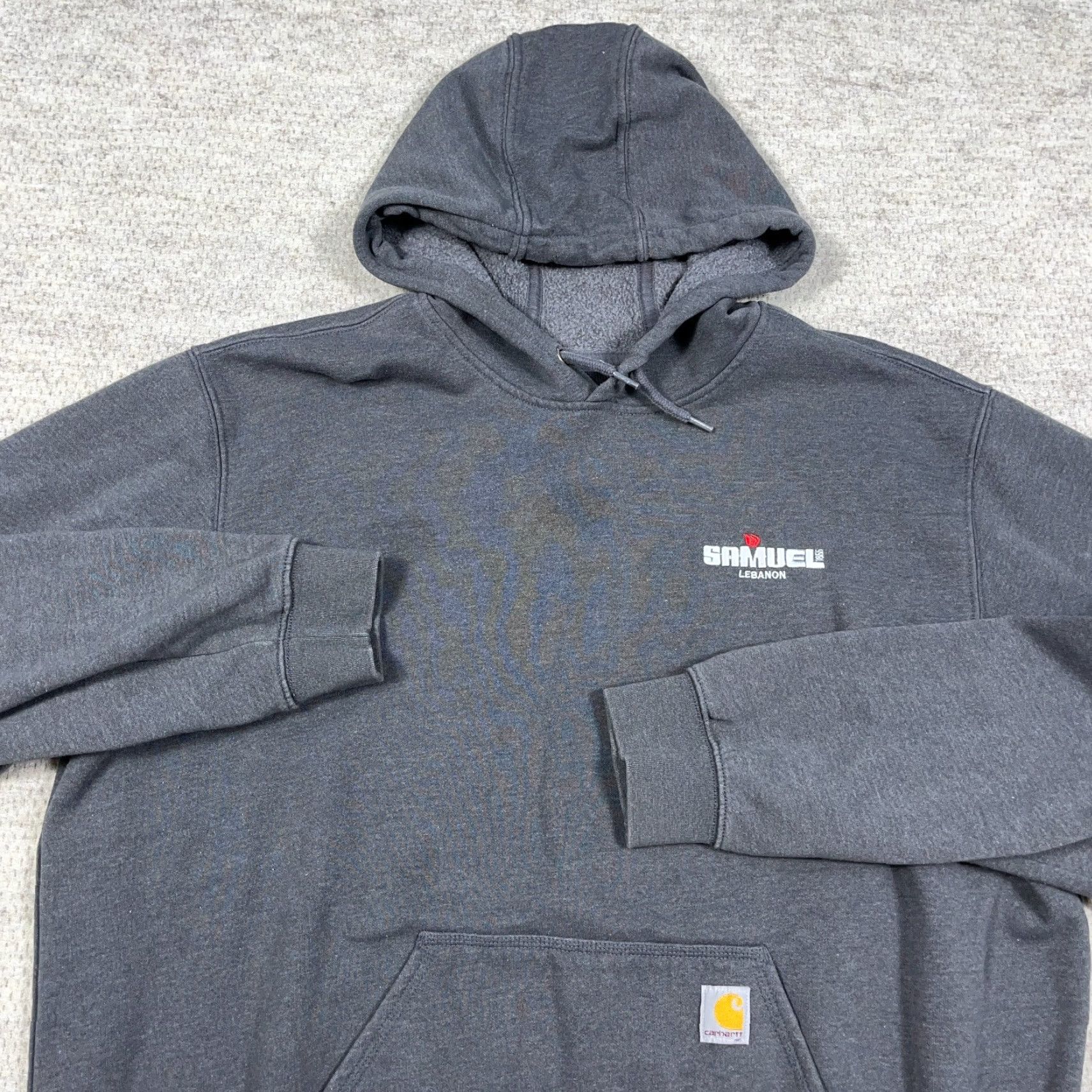 Carhartt Carhartt Hoodie Men 2XL Gray Loose Fit Pullover Sweatshirt Grunge Y2K Retro American Classic Hipster Outdoor Vintage: No Size US XXL / EU 58 / 5 - 2 Thumbnail