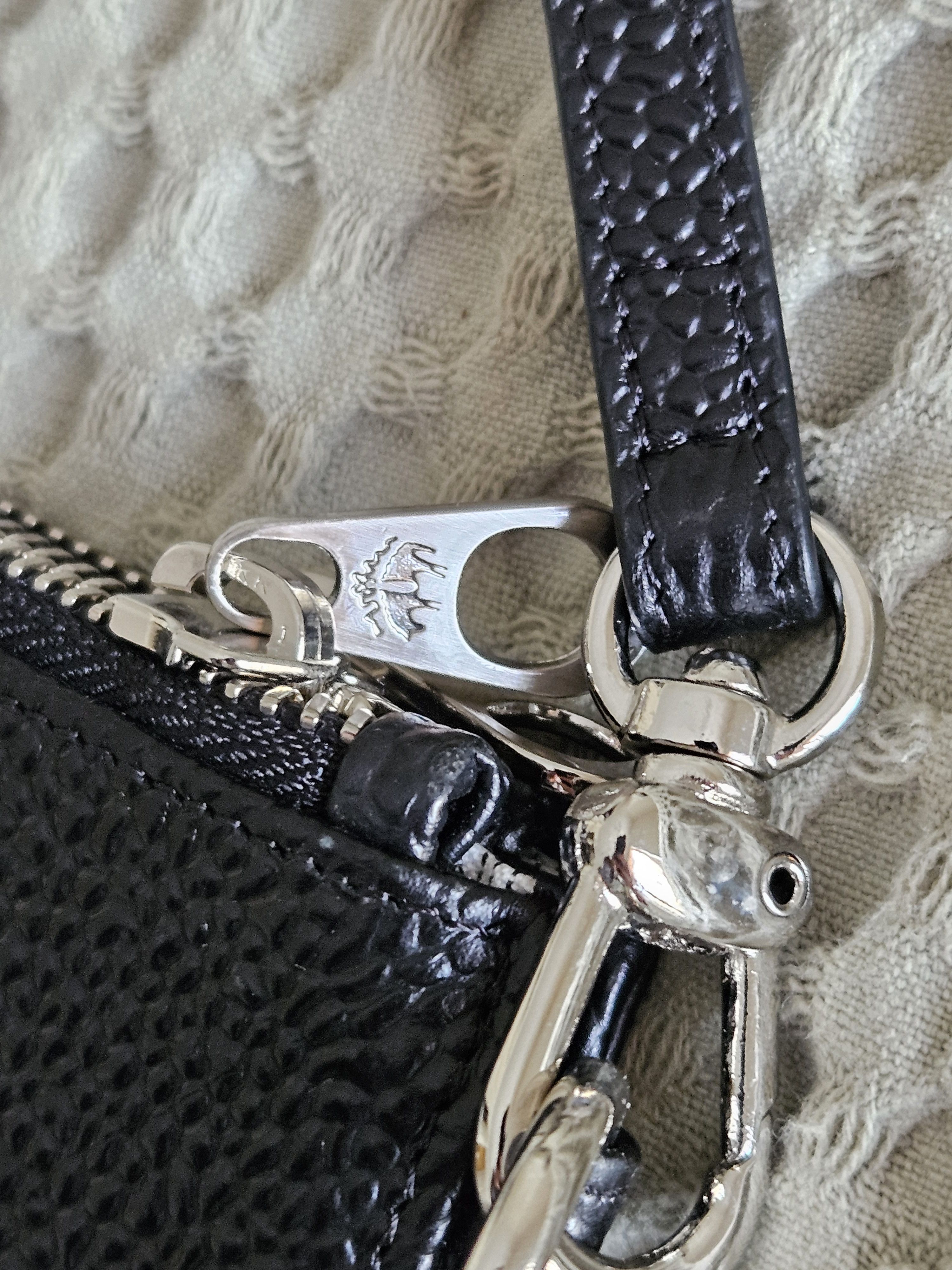 Thom Browne Thom Browne Black Fleece Leather Tricolor XL Pouch Size ONE SIZE - 6 Thumbnail