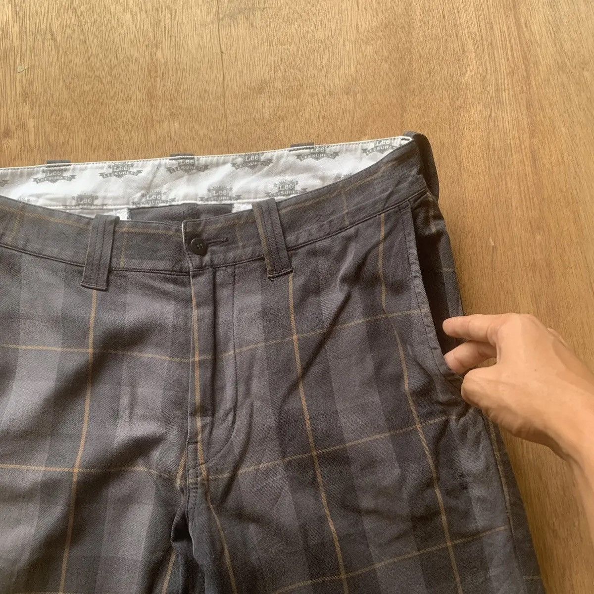 Buckle Black × Japanese Brand × Seditionaries VINTAGE LEE 32x32 TROUSERS CHECK PLAID CINCH BACK PANTS Size US 32 / EU 48 - 5 Thumbnail