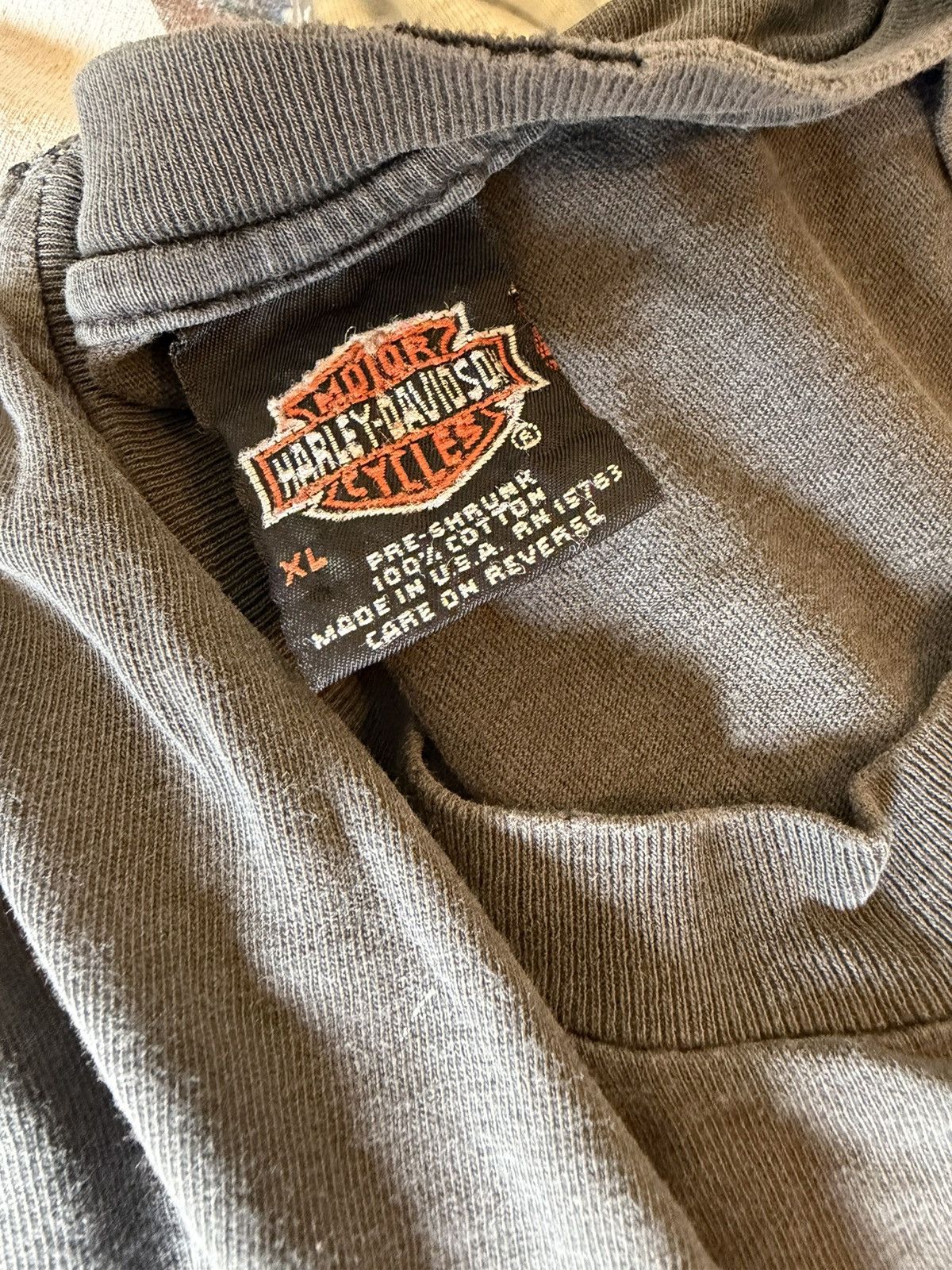 Harley Davidson Vintage 90s Harley Davidson T Shirt XL Great American Hawg Size US XL / EU 56 / 4 - 3 Thumbnail