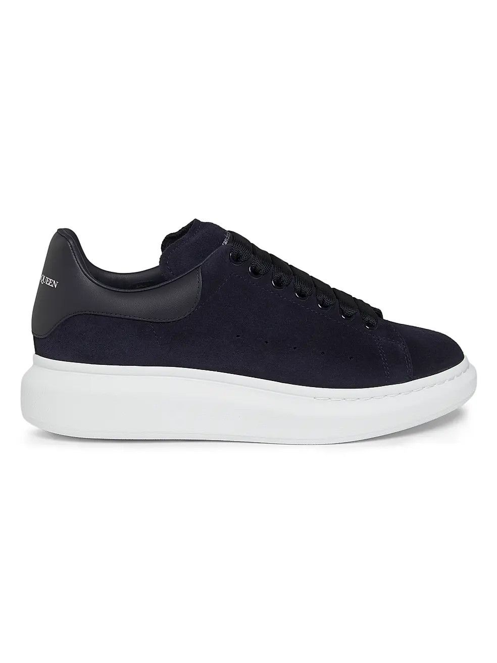 os11x0126 Suede Oversized Sneakers in Navy