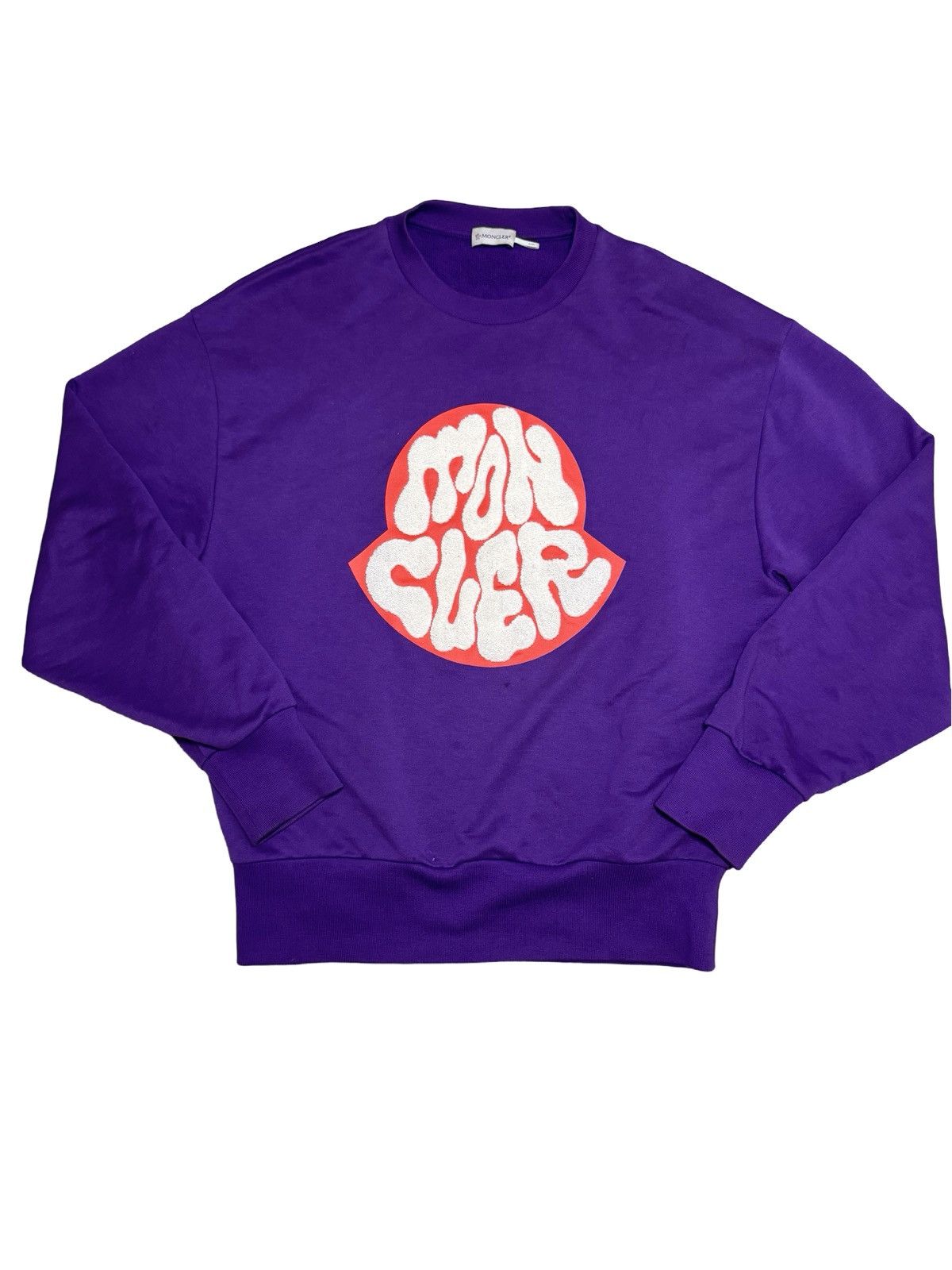 Moncler MONCLER men's purple graphic sweatshirt size Medium Size US M / EU 48-50 / 2 - 1 Thumbnail