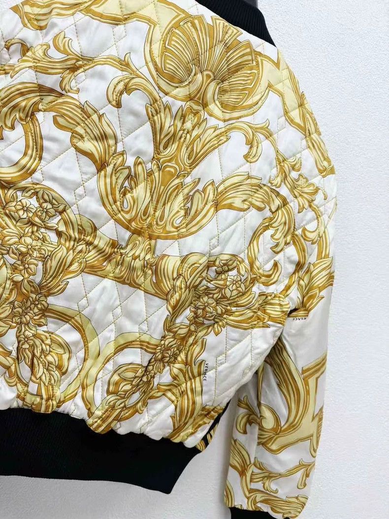 Versace Versace Mulberry silk cotton jacket Size US S / EU 44-46 / 1 - 6 Thumbnail