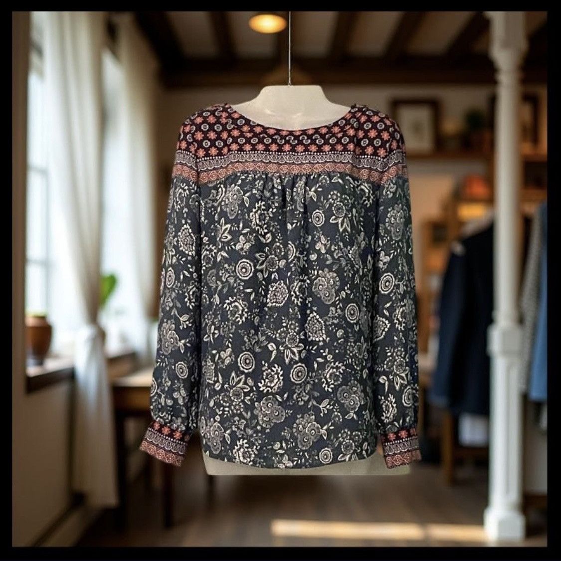Loft Ann Taylor LOFT Long Sleeve Blouse Size M / US 6-8 / IT 42-44 - 1 Thumbnail