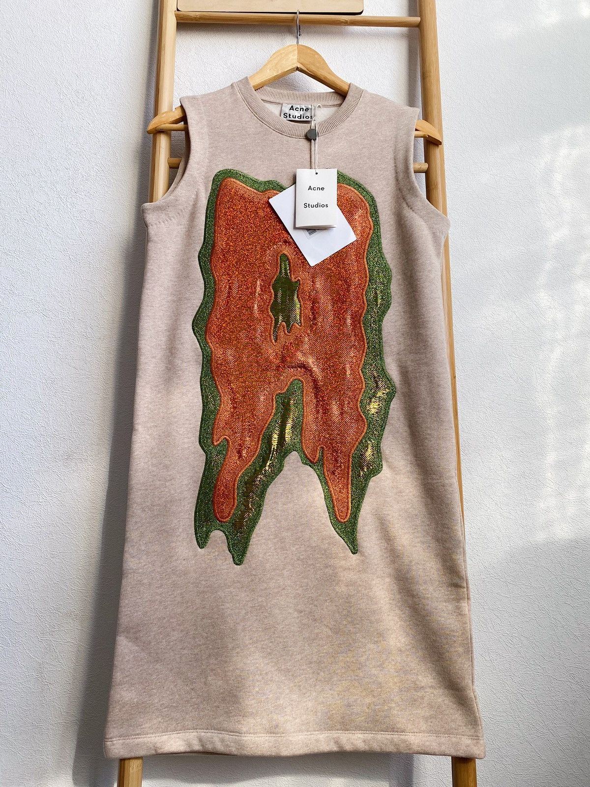Acne Studios Acne Studios “Katja A Lurex” Appliqué Fleece Lined DressAW16 Size XXS / US 00 / IT 34 - 7 Thumbnail