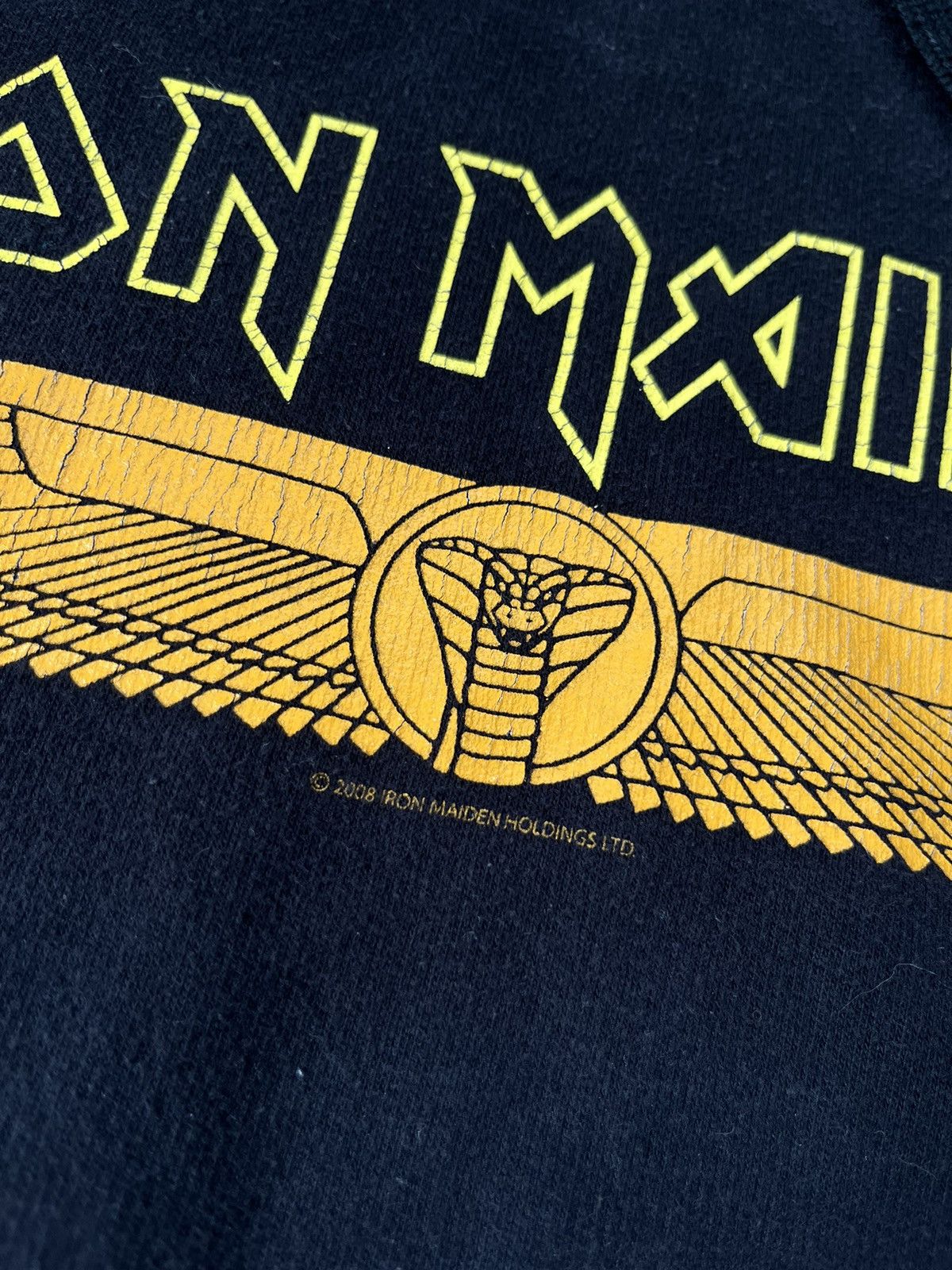 Band Tees Vintage 00s Iron maiden Hoodie 2008 size M reverse logo Size US M / EU 48-50 / 2 - 4 Thumbnail