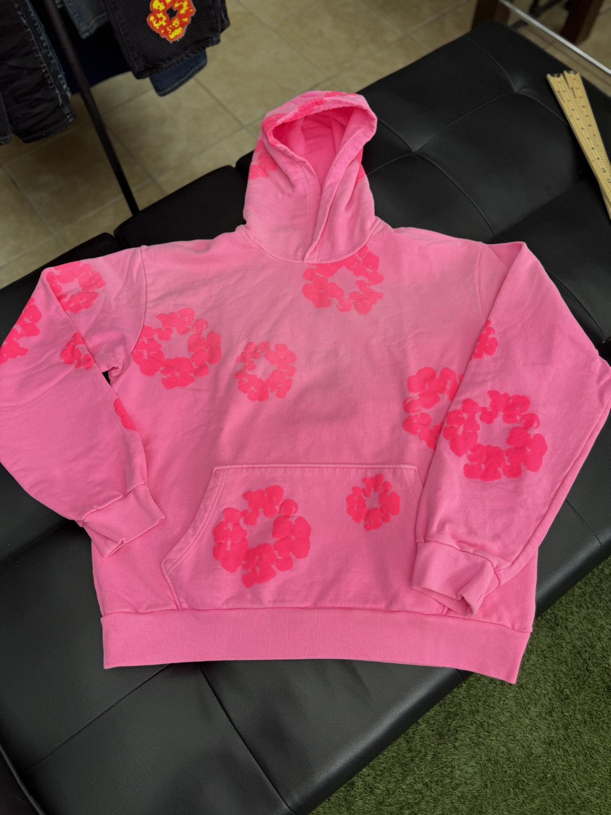 DENIM TEARS Denim Tears Pink Camo Cotton Wreath Zip Up