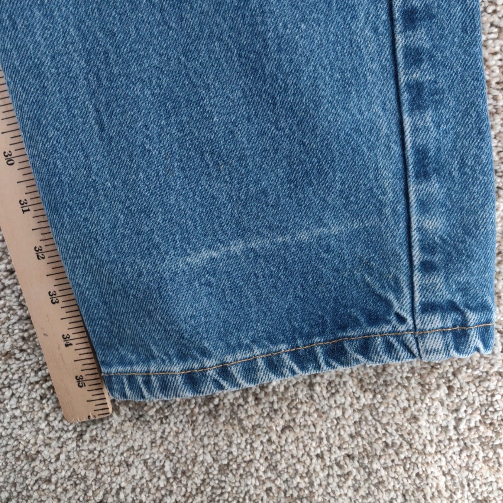 Denime Westex Indura Jeans Mens 36x36 Blue Flame-Resistant Distressed Denim 5-Pocket Regular Inseam 36 Size US 36 / EU 52 - 7 Thumbnail