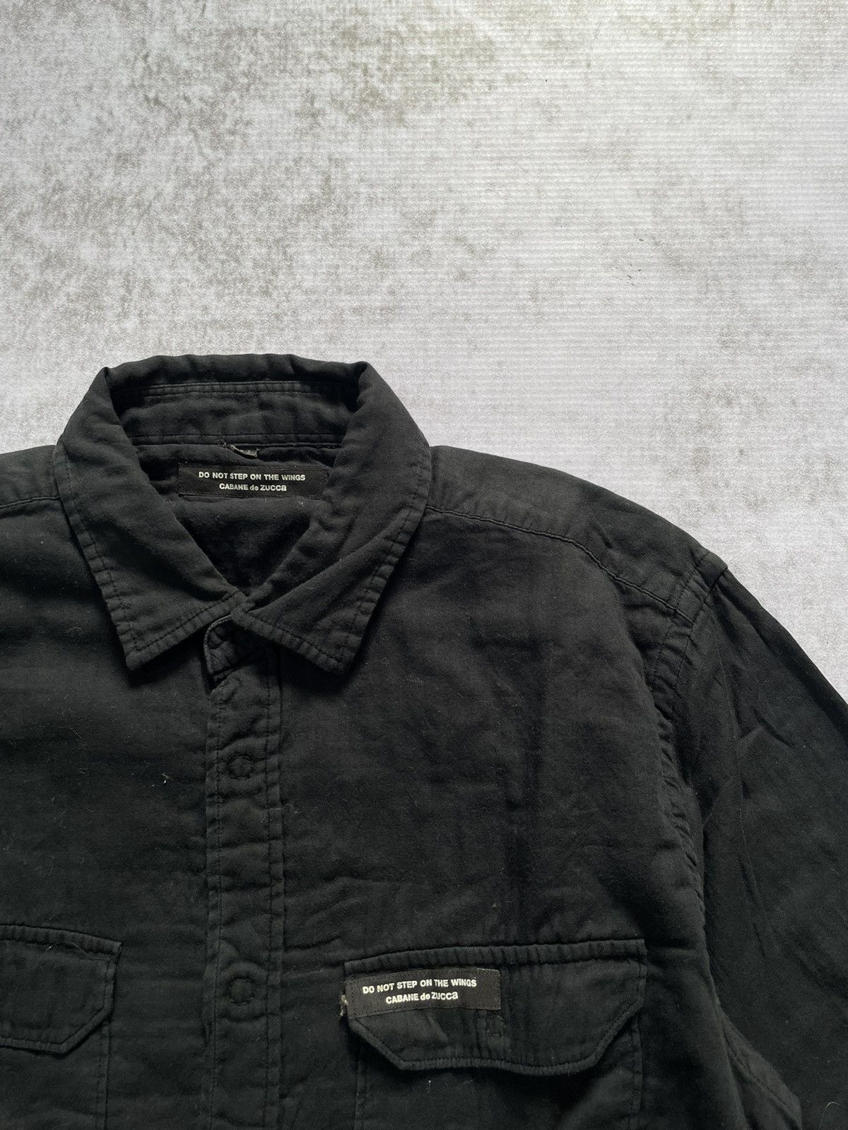 CABANE de ZUCCa 2000s cabane de zucca black shirt double pocket Size US S / EU 44-46 / 1 - 3 Thumbnail