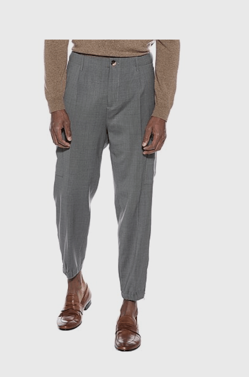 Brunello Cucinelli Brunello Cucinelli Technical Wool Cargo Pant Size 54R - 3 Thumbnail