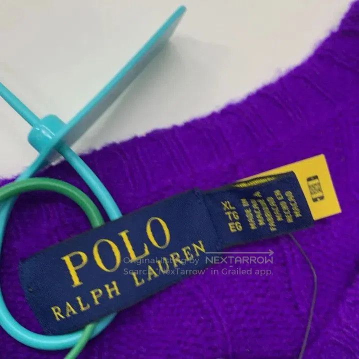 Polo Ralph Lauren Polo Ralph Lauren Men's Purple Logo Crewneck Sweater. Size US XL / EU 56 / 4 - 4 Thumbnail