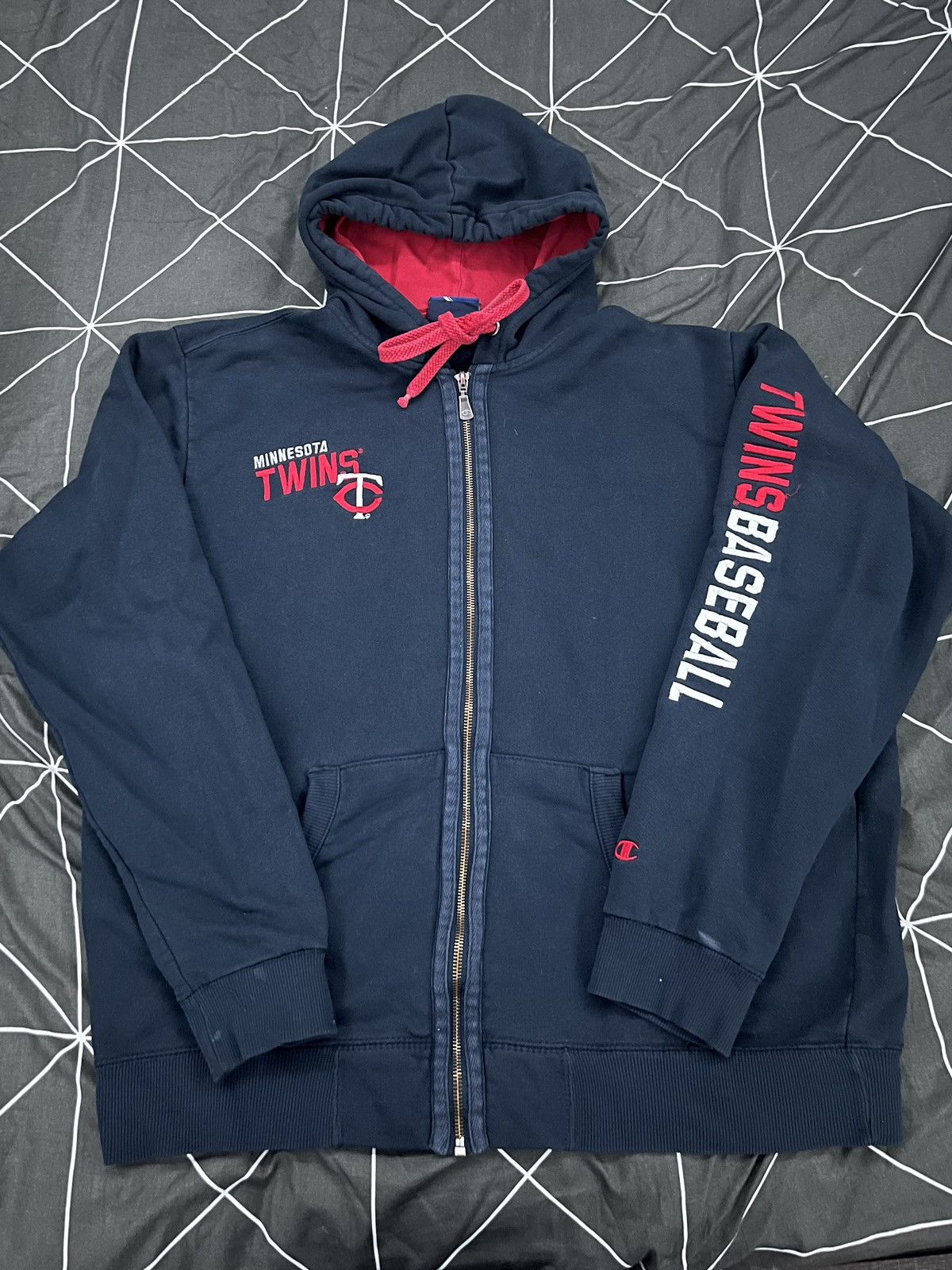 Champion × MLB × Vintage Vintage Champion Twins Baseball Zipup Size US XL / EU 56 / 4 - 1 Thumbnail