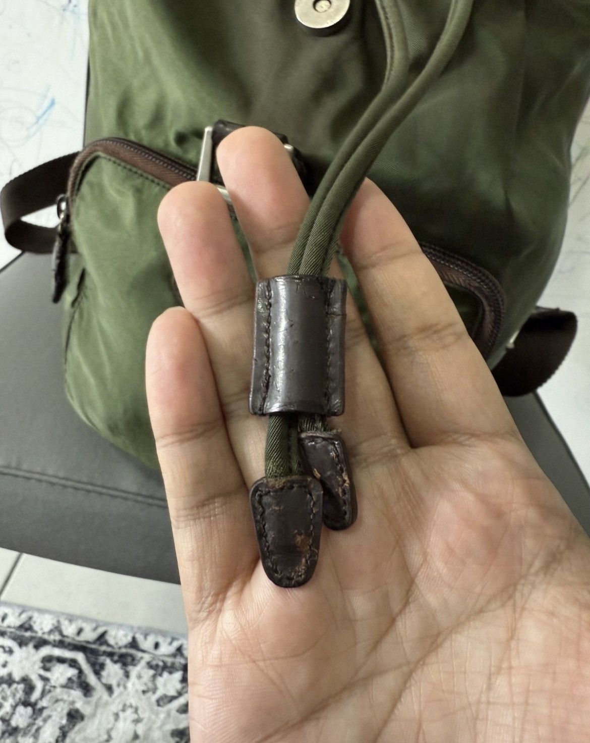 Prada Prada green backpack Size ONE SIZE - 10 Thumbnail