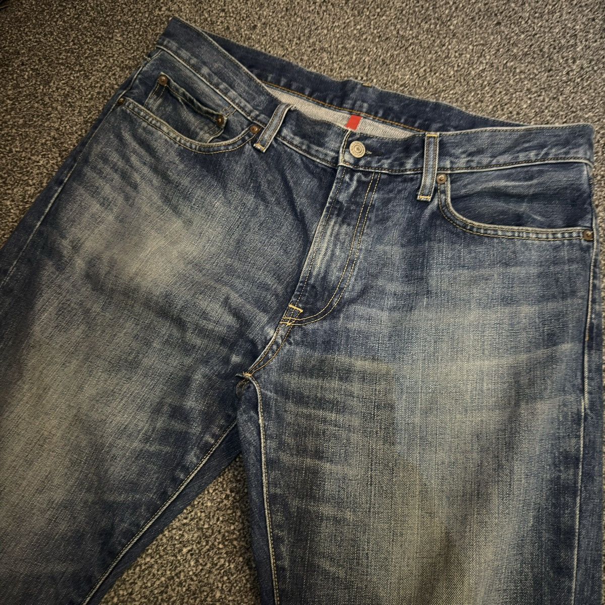 Undercover × Uniqlo Vintage Y2K Uniqlo UJ Distressed Denim Jeans W36 Size US 36 / EU 52 - 3 Thumbnail