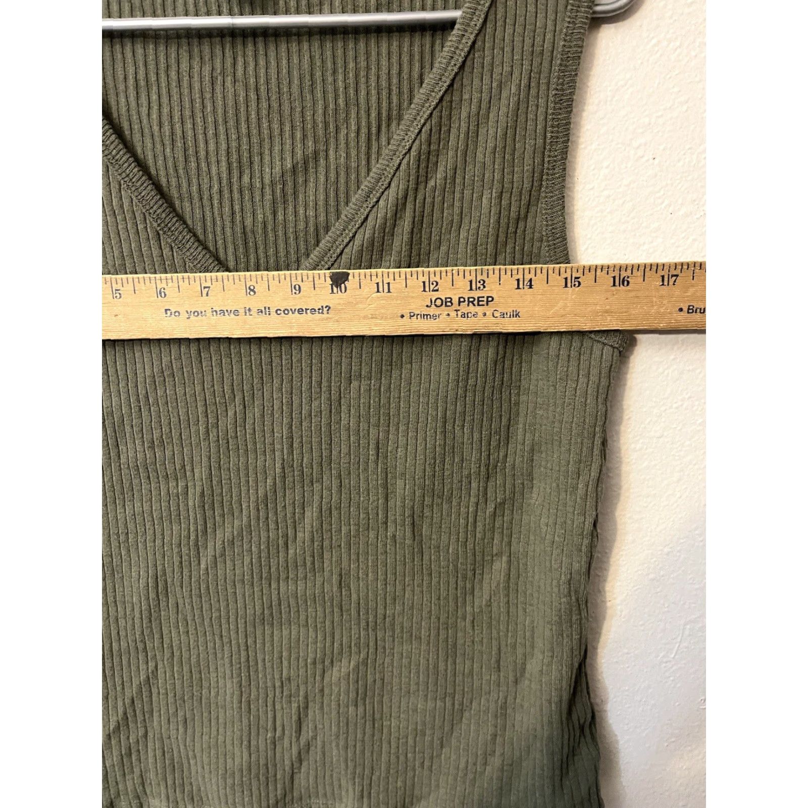 Old Navy Old Navy Tank Top Extra Large Green V-Neck Cotton Women Size XL / US 12-14 / IT 48-50 - 5 Thumbnail