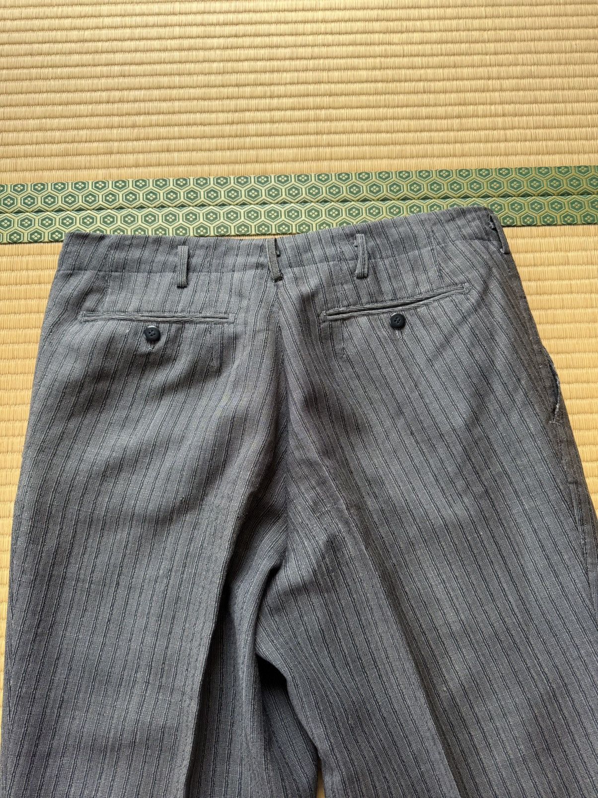 Other Japanese Summer Suiting / Yukata Texture Pinstripe Slacks Size US 33 - 7 Thumbnail