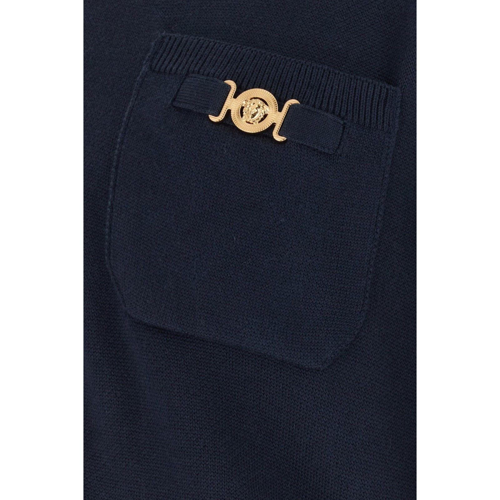 Versace VERSACE Dark Blue Cotton Blend Cardigan New & Authentic (Men Size US XL / EU 56 / 4 - 3 Thumbnail