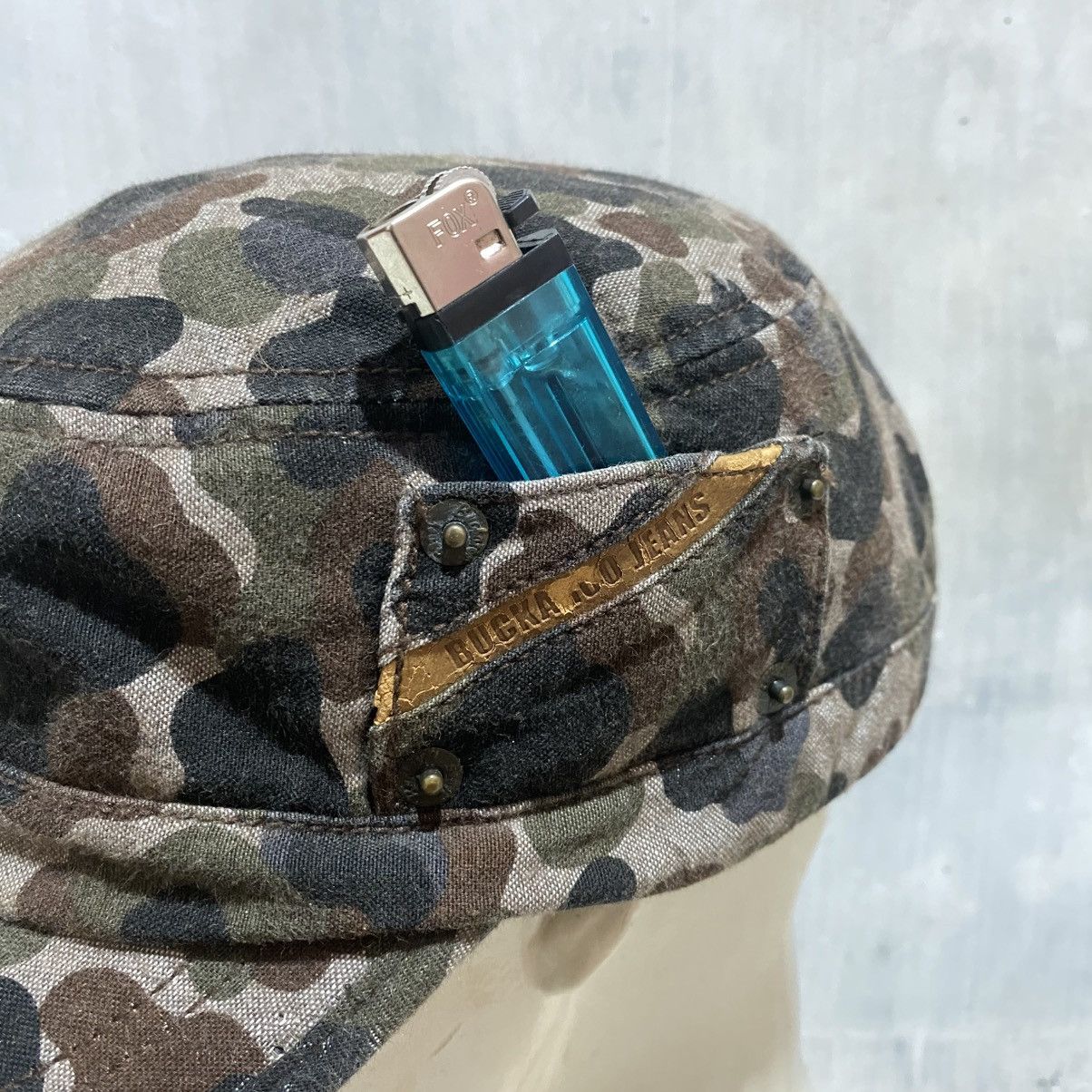 If Six Was Nine 2000s buckaroo jeans camouflage cadet hat iswn lgbstyle Size ONE SIZE - 4 Thumbnail