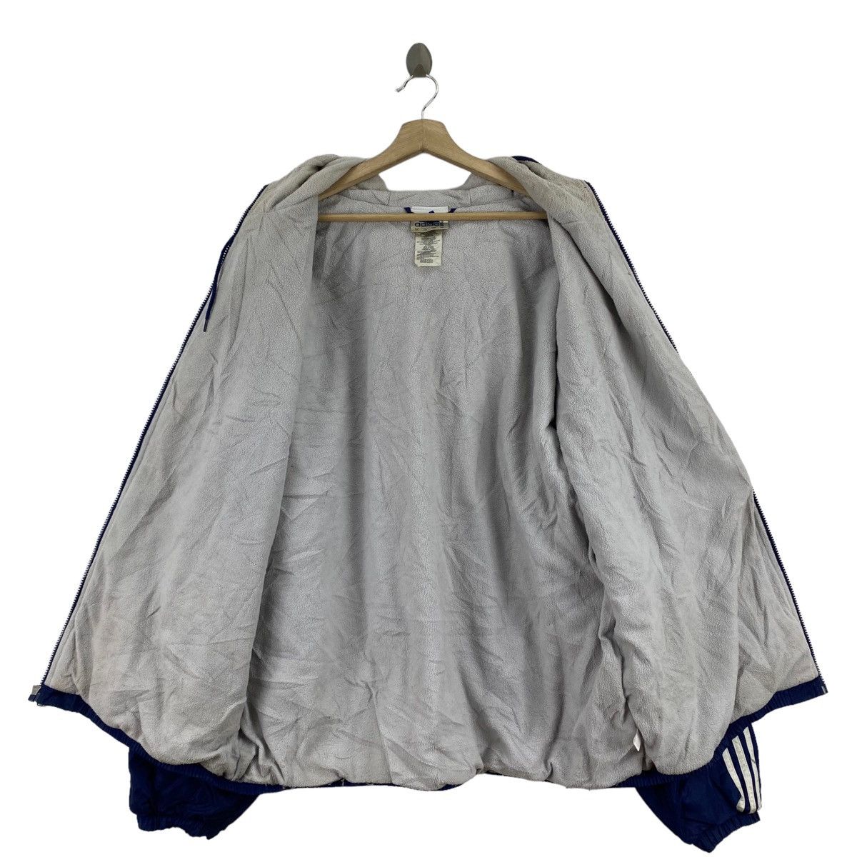 Adidas × Vintage Vintage ADIDAS EQUIPMENT 3 Stripes Side Tape Hooded Blue Size US XL / EU 56 / 4 - 5 Thumbnail