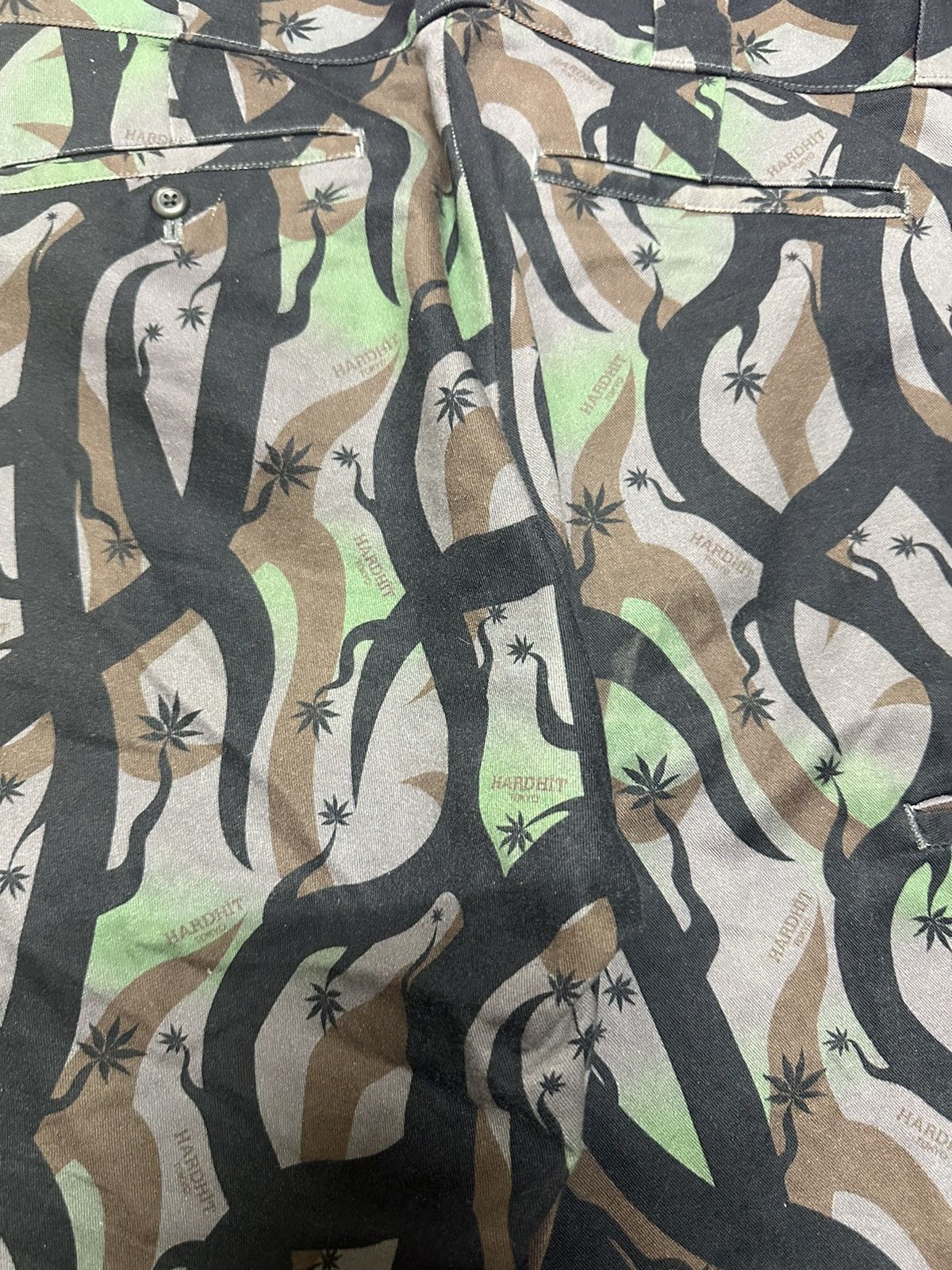 Japanese Brand Hardhits double knee cotton pants camo Size US 32 / EU 48 - 4 Thumbnail