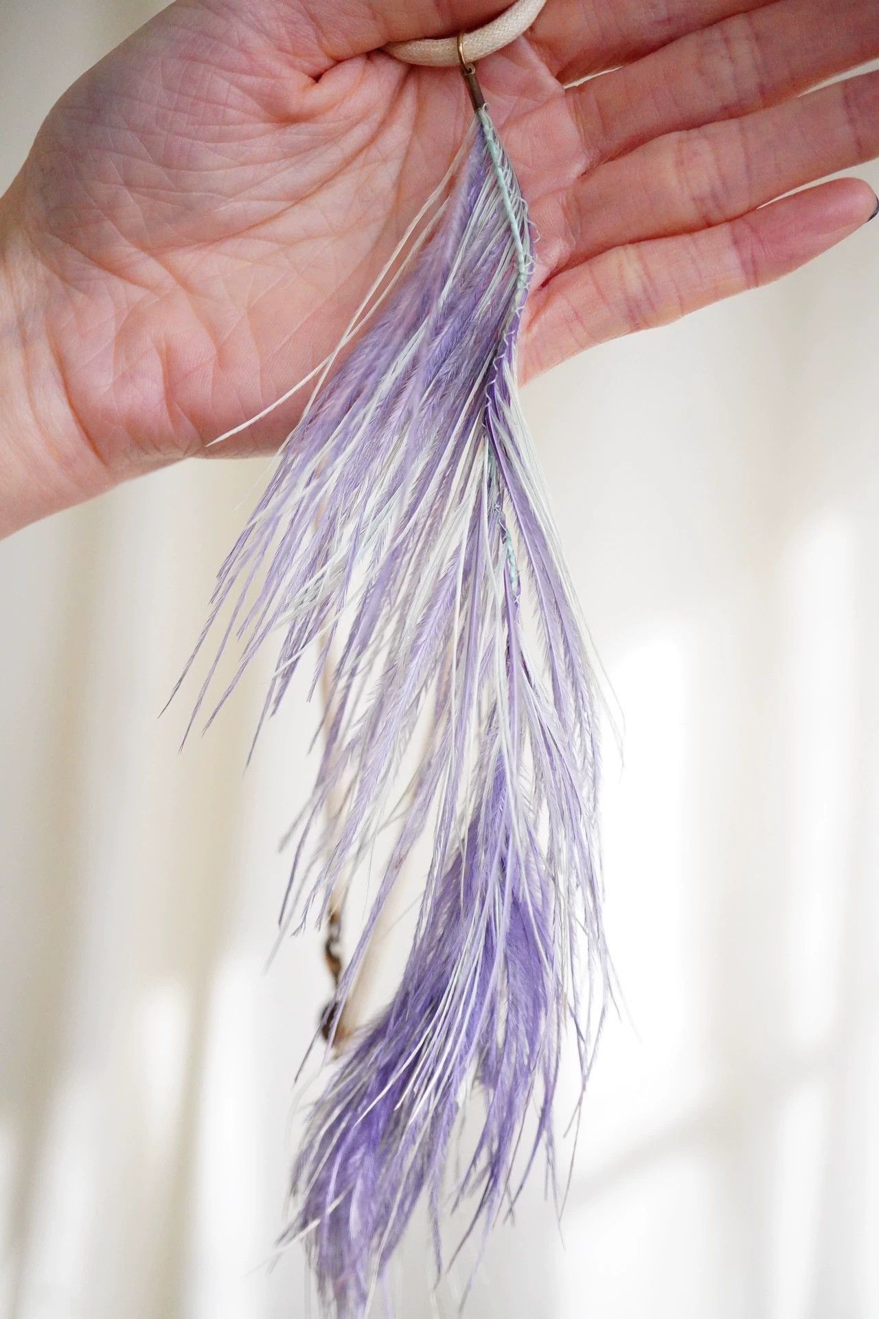 MM6 mm6 2000s purple & light green woven feather necklace 9/10 Size ONE SIZE - 8 Thumbnail