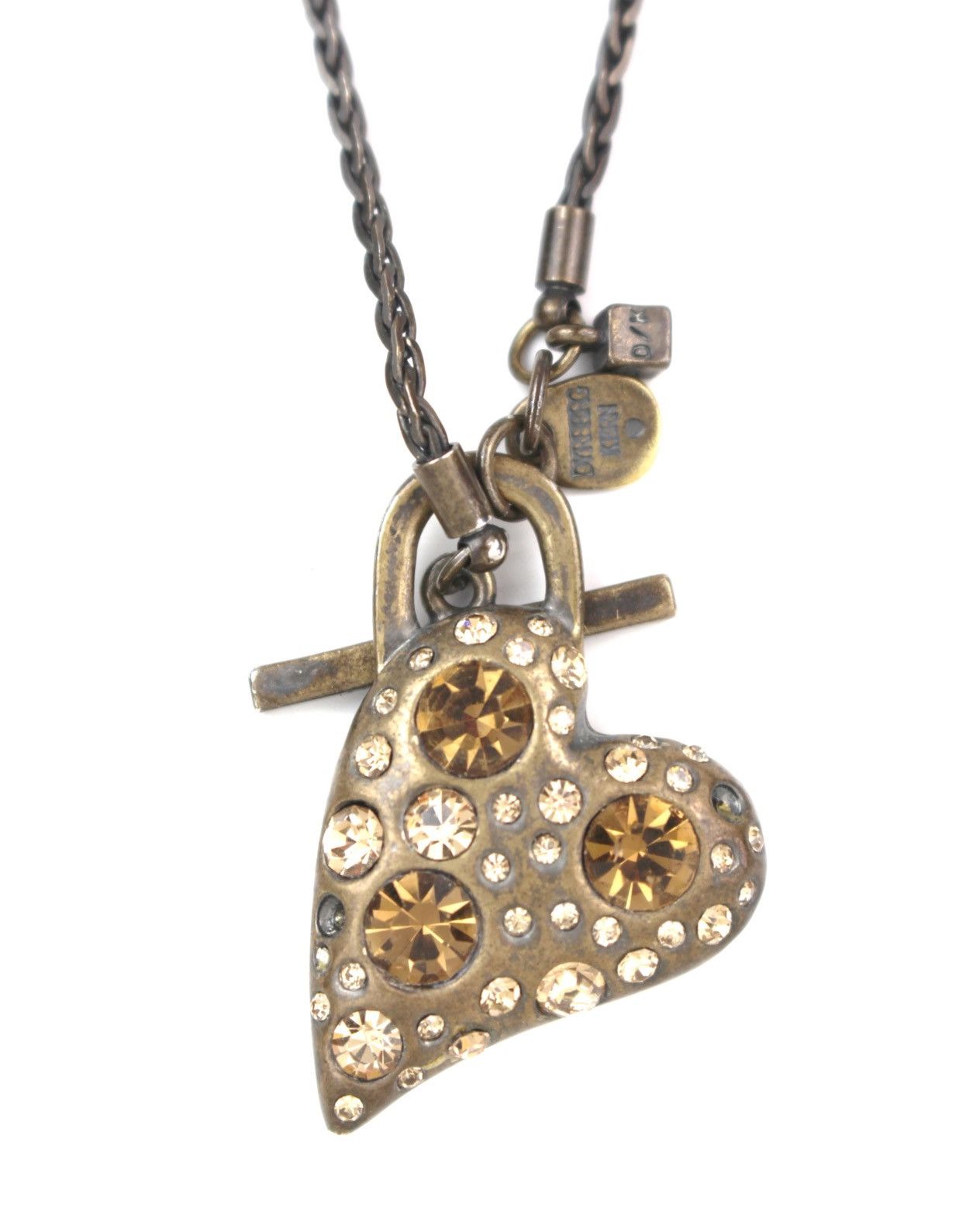 Hysteric Glamour DYRBERG/KERN CRYSTAL HEART PENDANT ROPE NECKLACE Size ONE SIZE - 1 Thumbnail