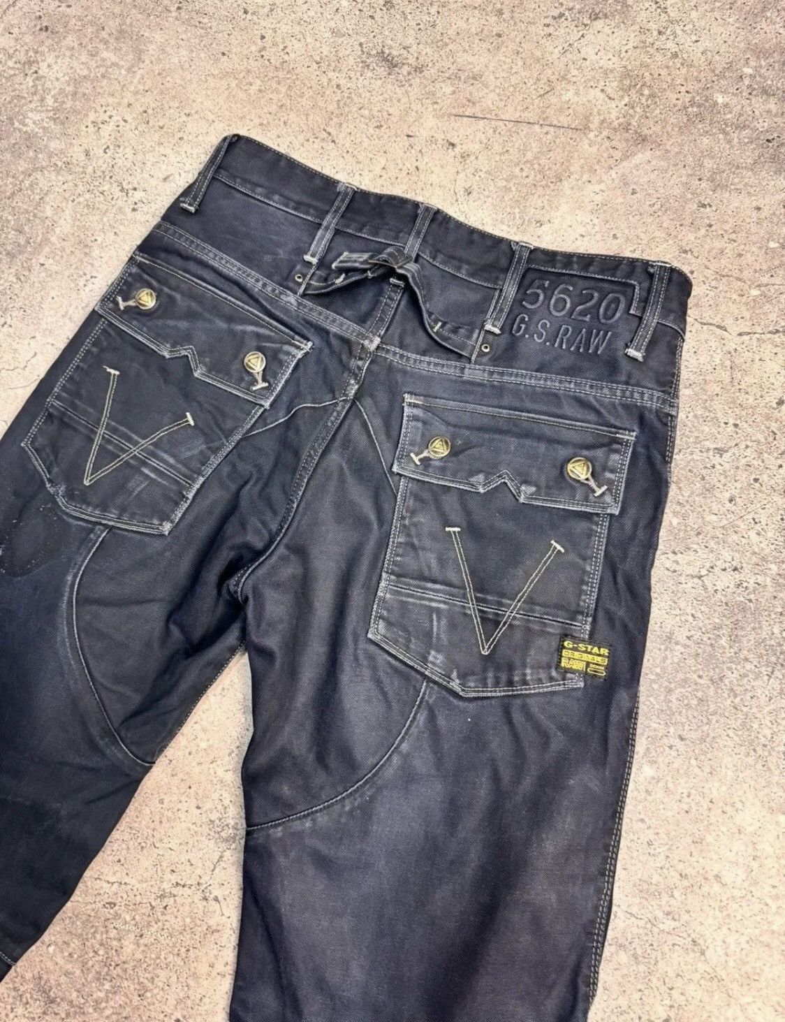Other Vintage Junya Watanabe Bondage Style G Star Raw Cargo Pants Size US 31 - 9 Thumbnail
