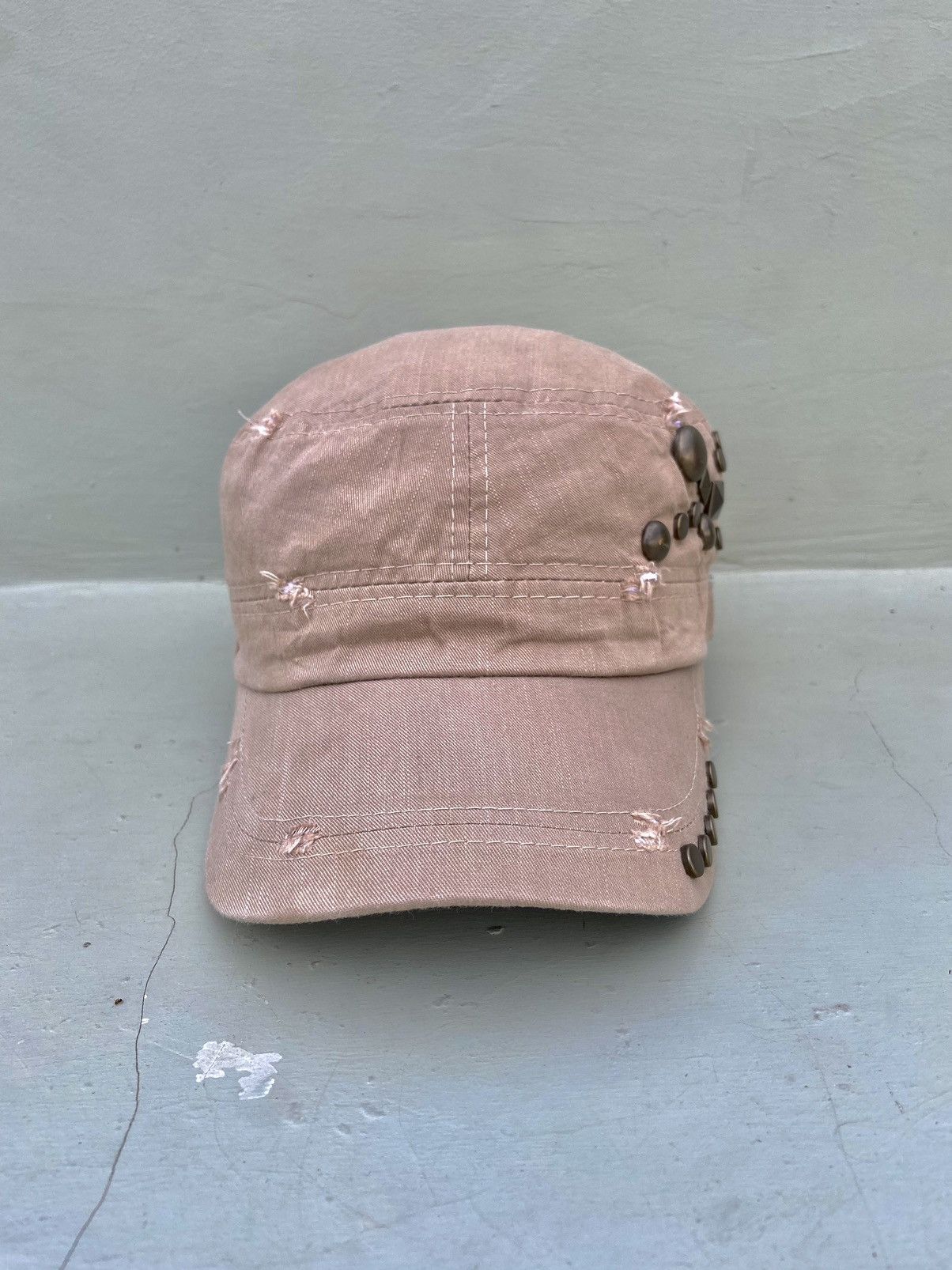 If Six Was Nine 2000s punk iron studs patrol hat Size ONE SIZE - 4 Thumbnail