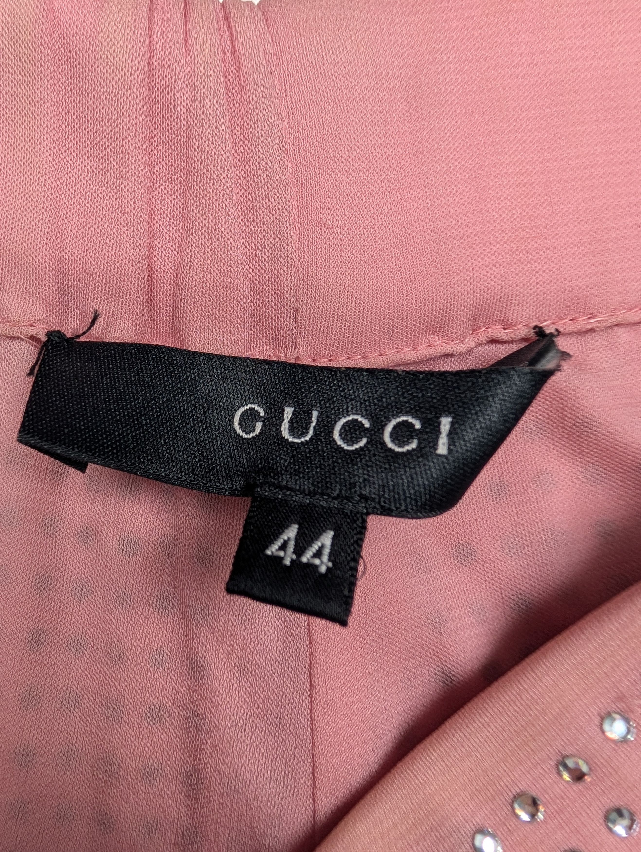 Gucci Gucci Pink Crystal Beaded Pants Size 30" / US 8 / IT 44 - 3 Thumbnail