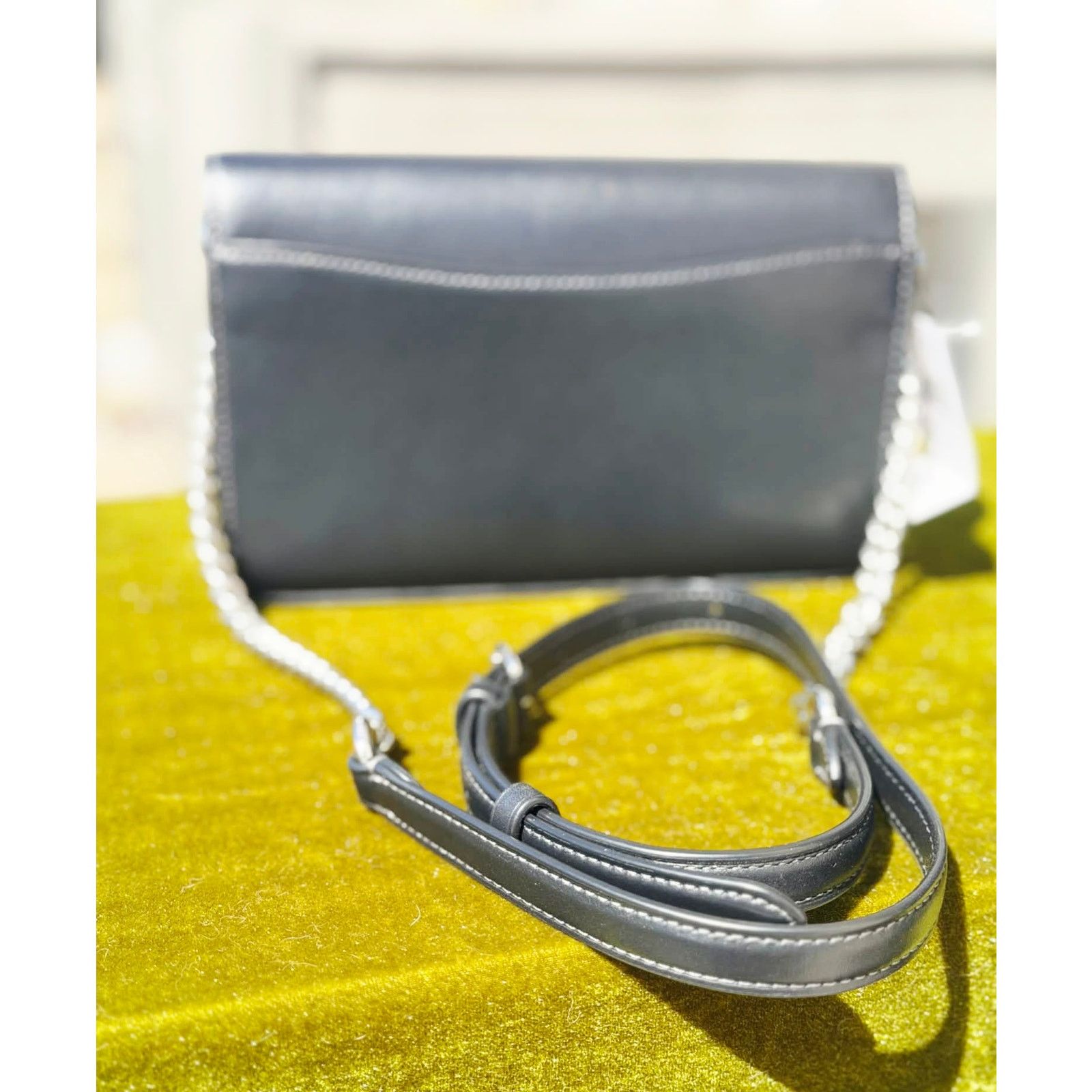 Coach ✨ NWT-Coach Small Flap Clutch Crossbody Bag in Black Leather Size ONE SIZE - 3 Thumbnail