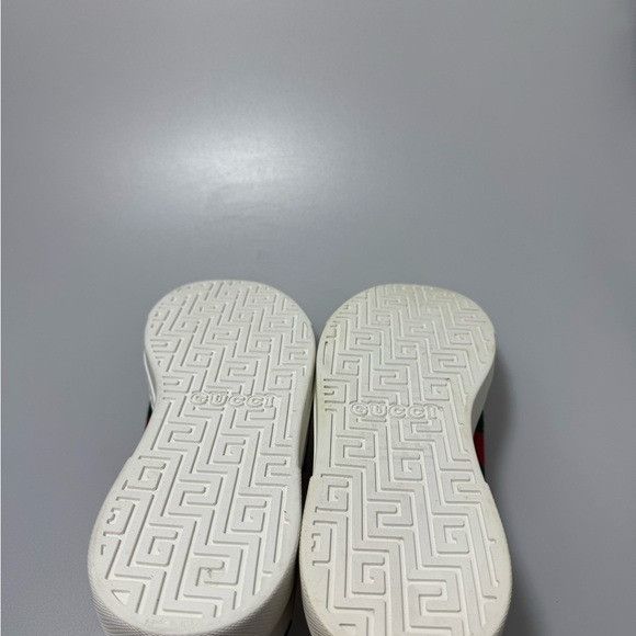 Gucci Gucci Ace Leather Web Low-Top Sneakers White Men’s GG 7/US 8 Size US 8 / EU 41 - 7 Thumbnail