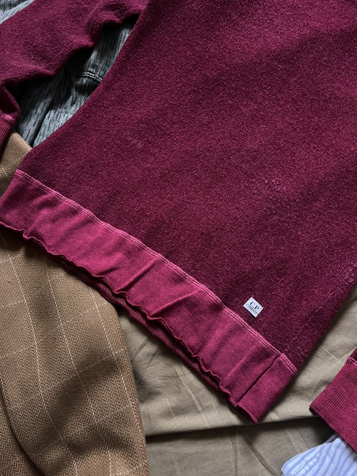 C.P. Company C.P. Company Wool Linen Sweater Burgundy L-XL Size US L / EU 52-54 / 3 - 7 Thumbnail