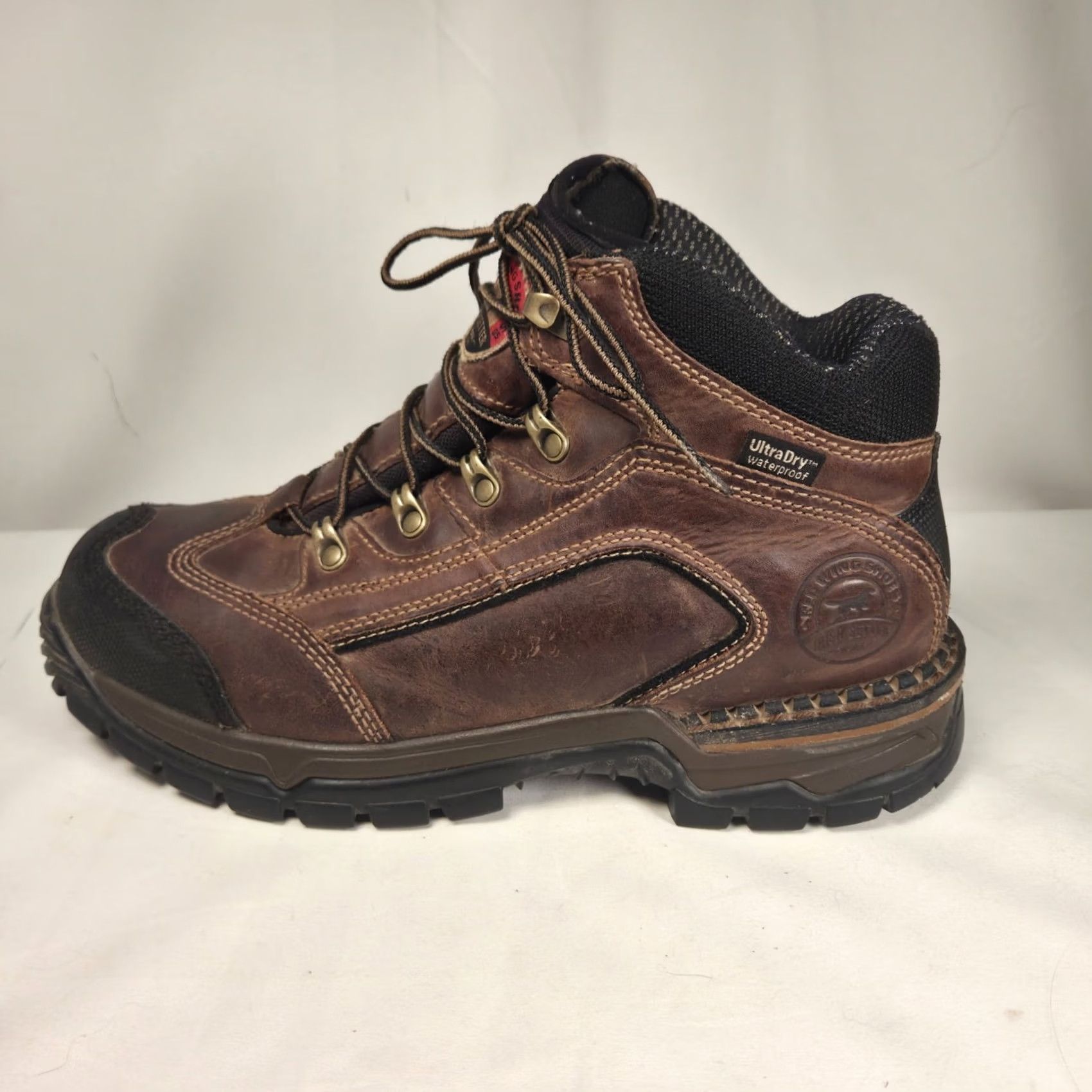 Irish Setter Red Wing 83402 Two Harbors Men\'s Waterproof Safety Toe Hiking Boots Mens 11 D Red Wing Irish Setter 83405 Brown Leather  main image 4